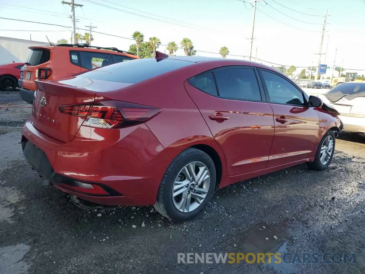 3 Photograph of a damaged car KMHD84LF7LU039999 HYUNDAI ELANTRA 2020