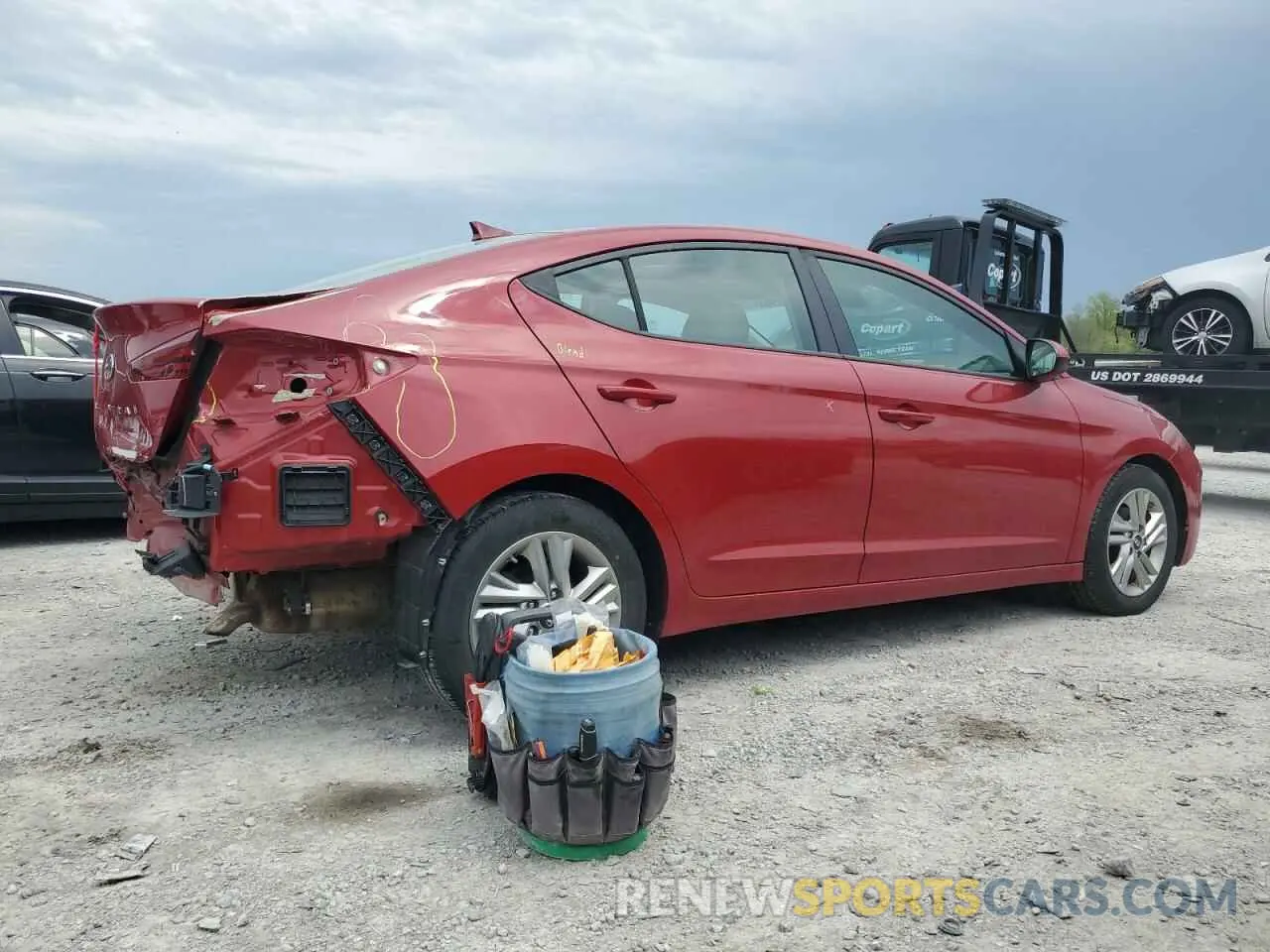 3 Photograph of a damaged car KMHD84LF7LU075109 HYUNDAI ELANTRA 2020