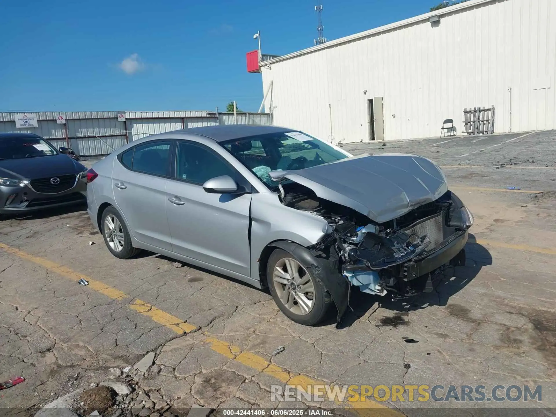 1 Photograph of a damaged car KMHD84LF8LU026310 HYUNDAI ELANTRA 2020