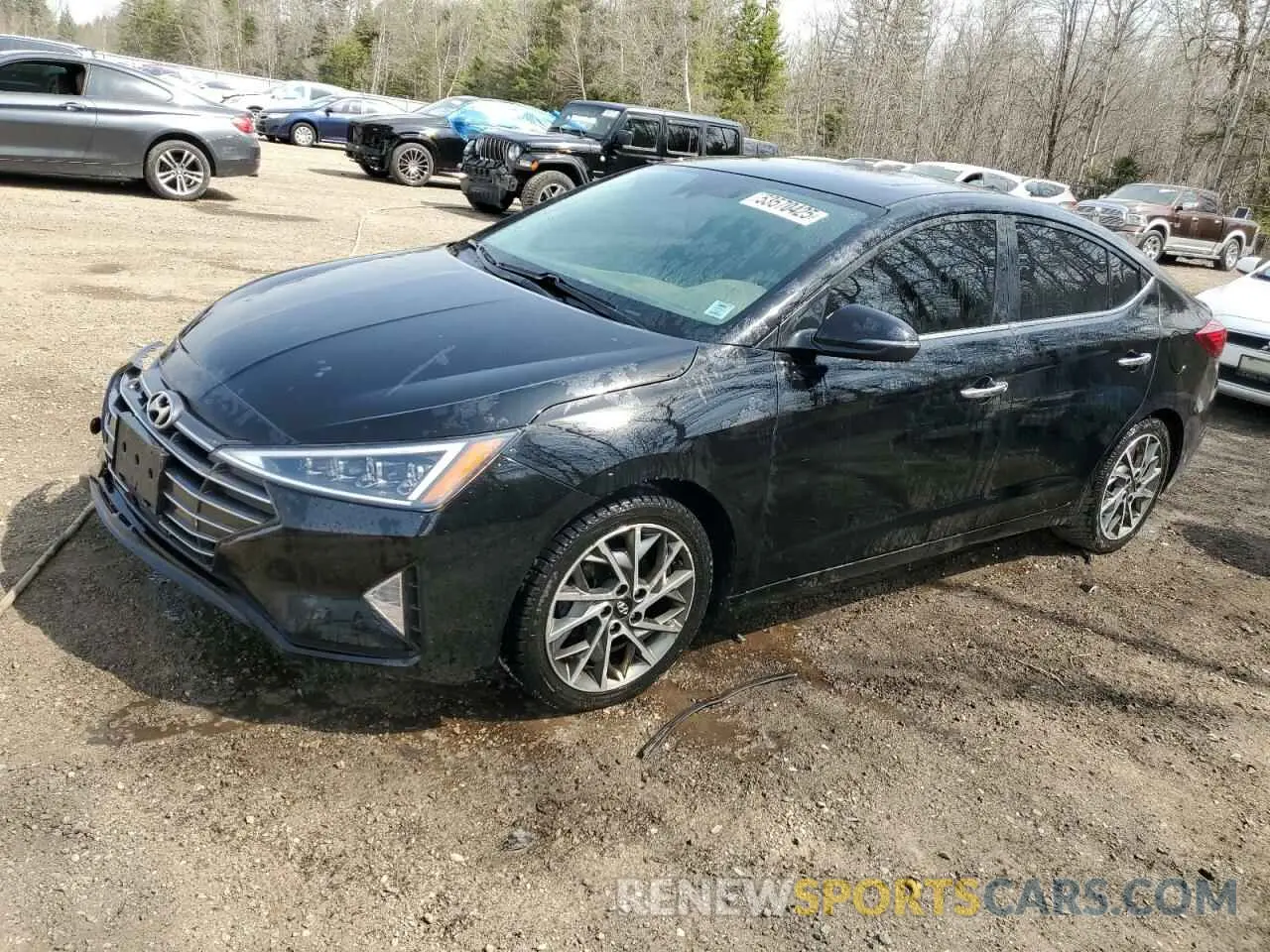 1 Photograph of a damaged car KMHD84LF8LU086491 HYUNDAI ELANTRA 2020