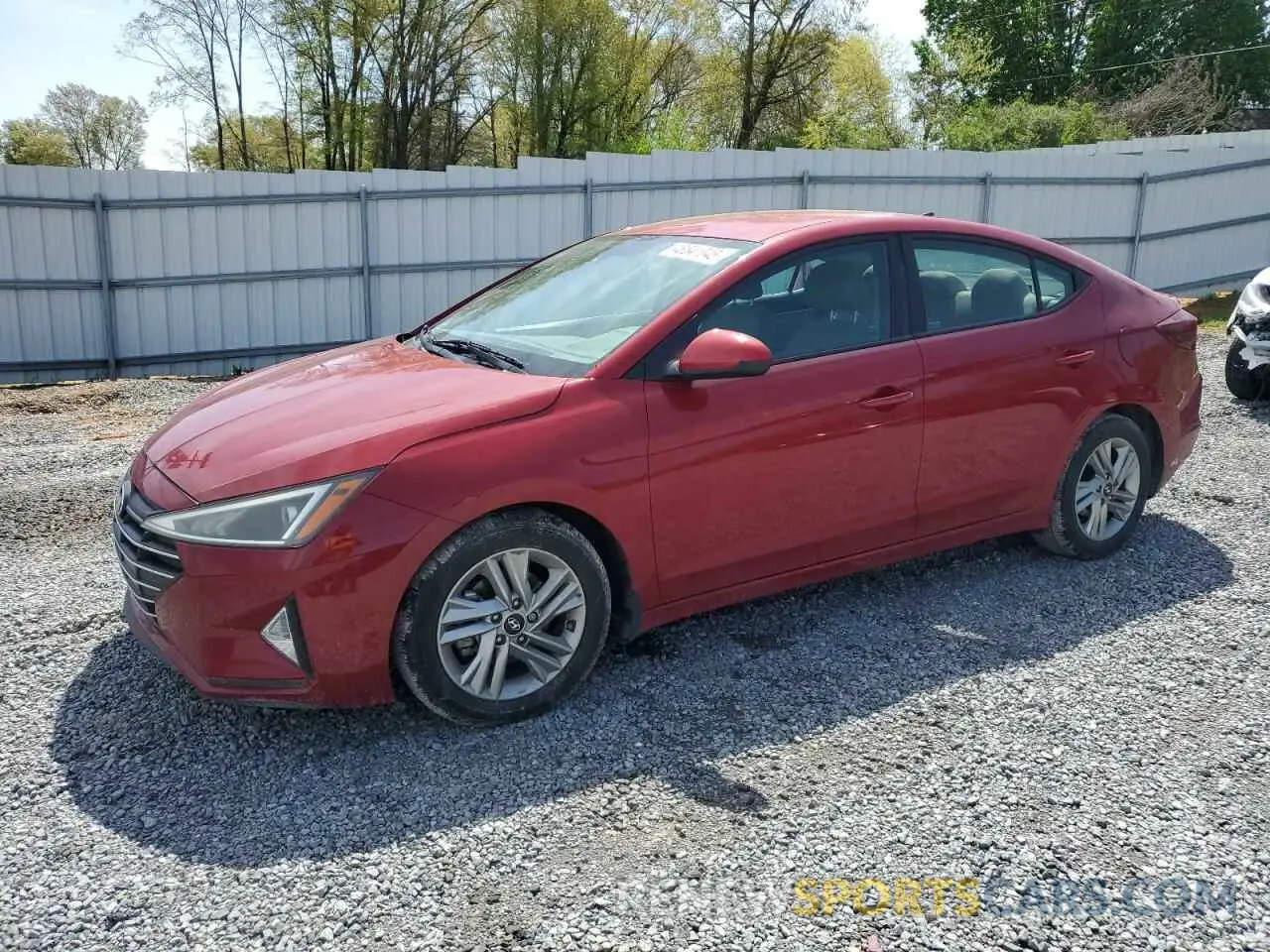 1 Photograph of a damaged car KMHD84LF8LU902096 HYUNDAI ELANTRA 2020