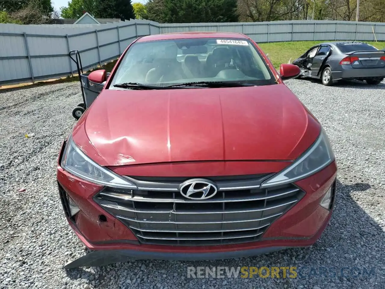 5 Photograph of a damaged car KMHD84LF8LU902096 HYUNDAI ELANTRA 2020
