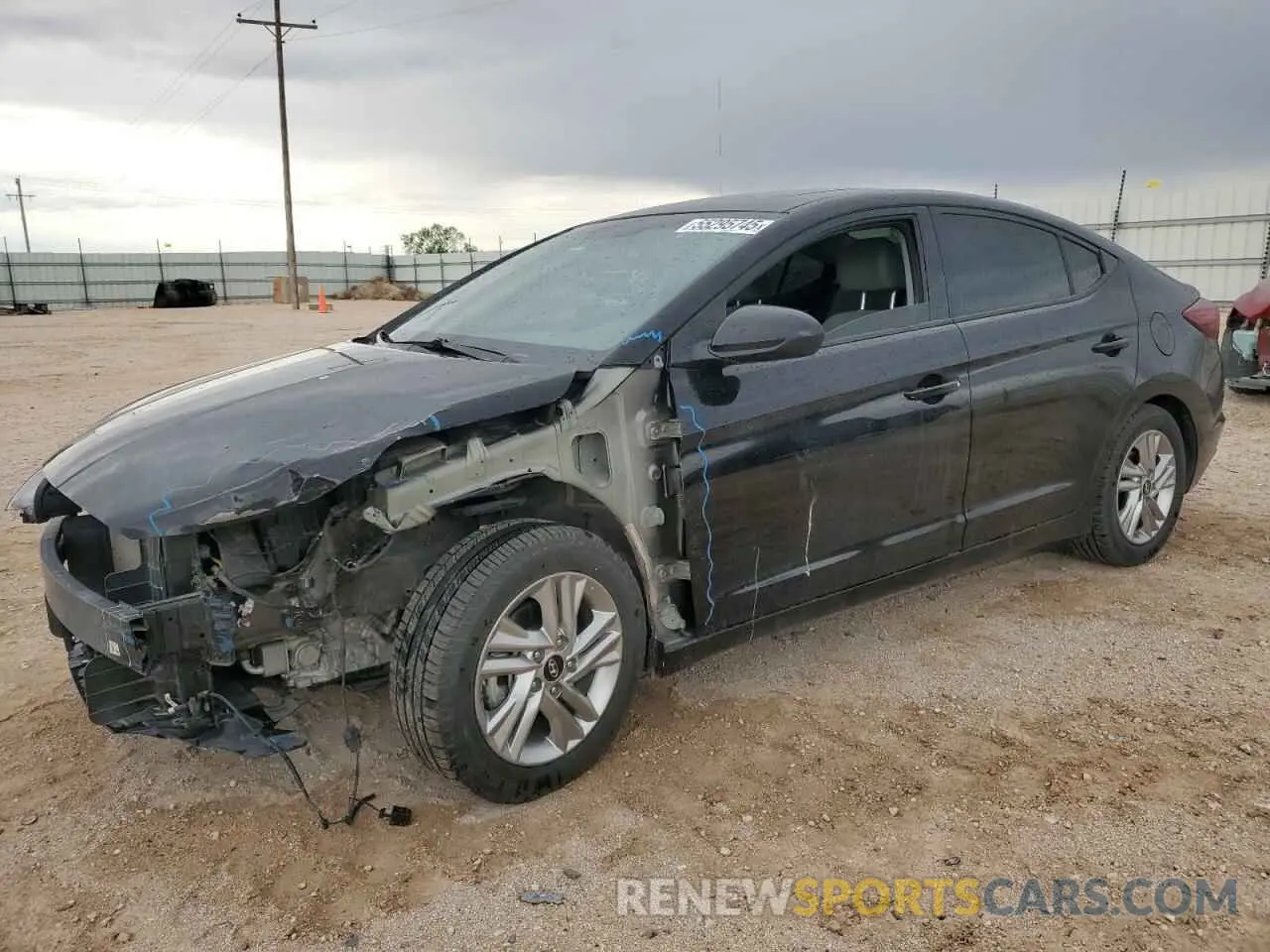 1 Photograph of a damaged car KMHD84LF8LU996996 HYUNDAI ELANTRA 2020