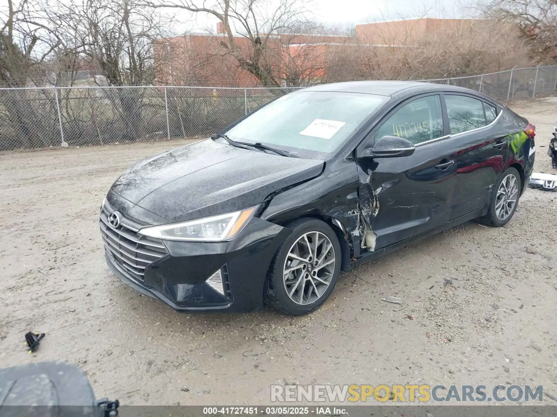 2 Photograph of a damaged car KMHD84LF9LU086953 HYUNDAI ELANTRA 2020