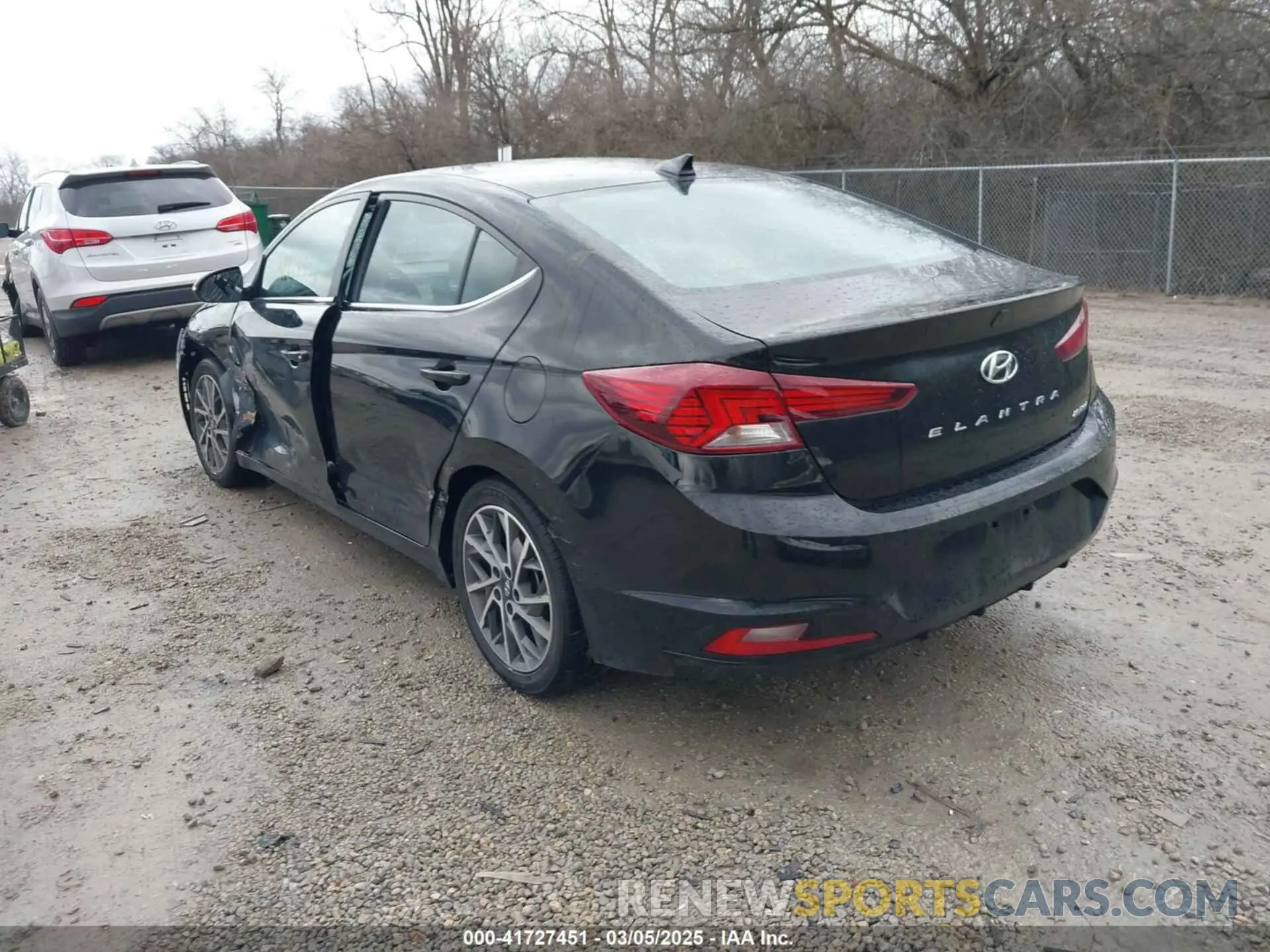 3 Photograph of a damaged car KMHD84LF9LU086953 HYUNDAI ELANTRA 2020