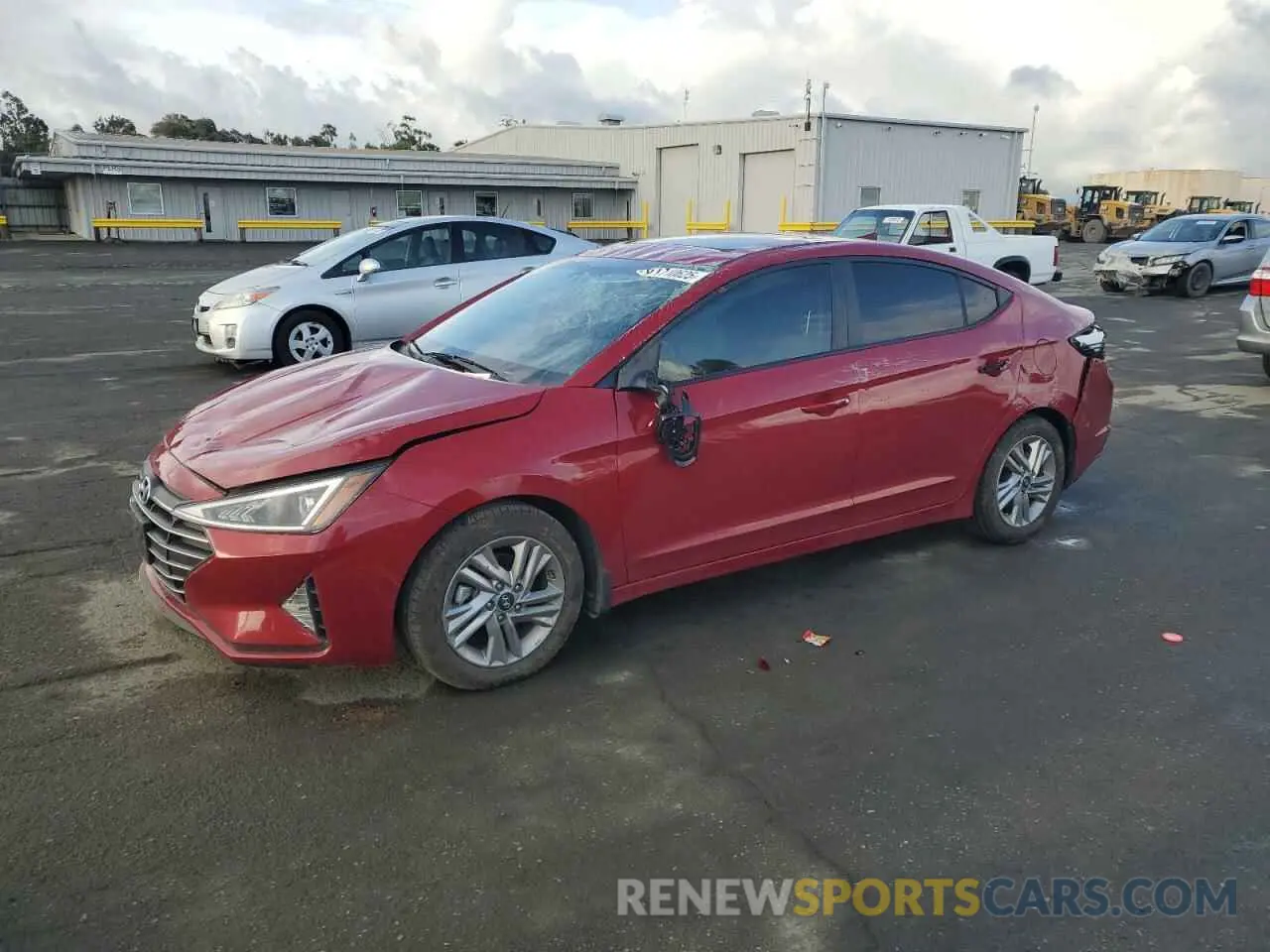 1 Photograph of a damaged car KMHD84LF9LU106814 HYUNDAI ELANTRA 2020