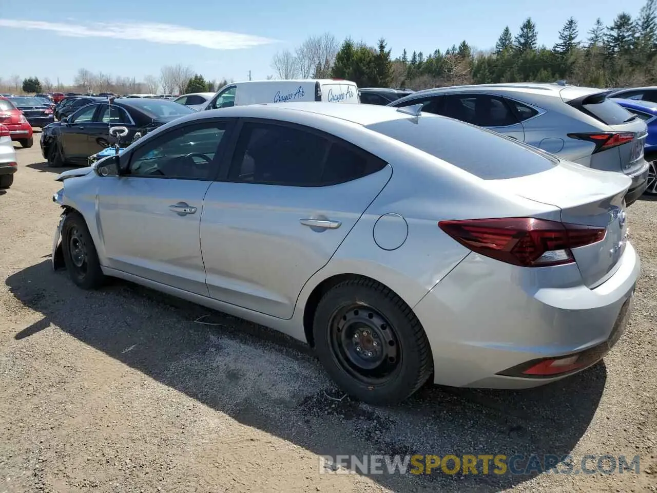 2 Photograph of a damaged car KMHD84LF9LU110720 HYUNDAI ELANTRA 2020