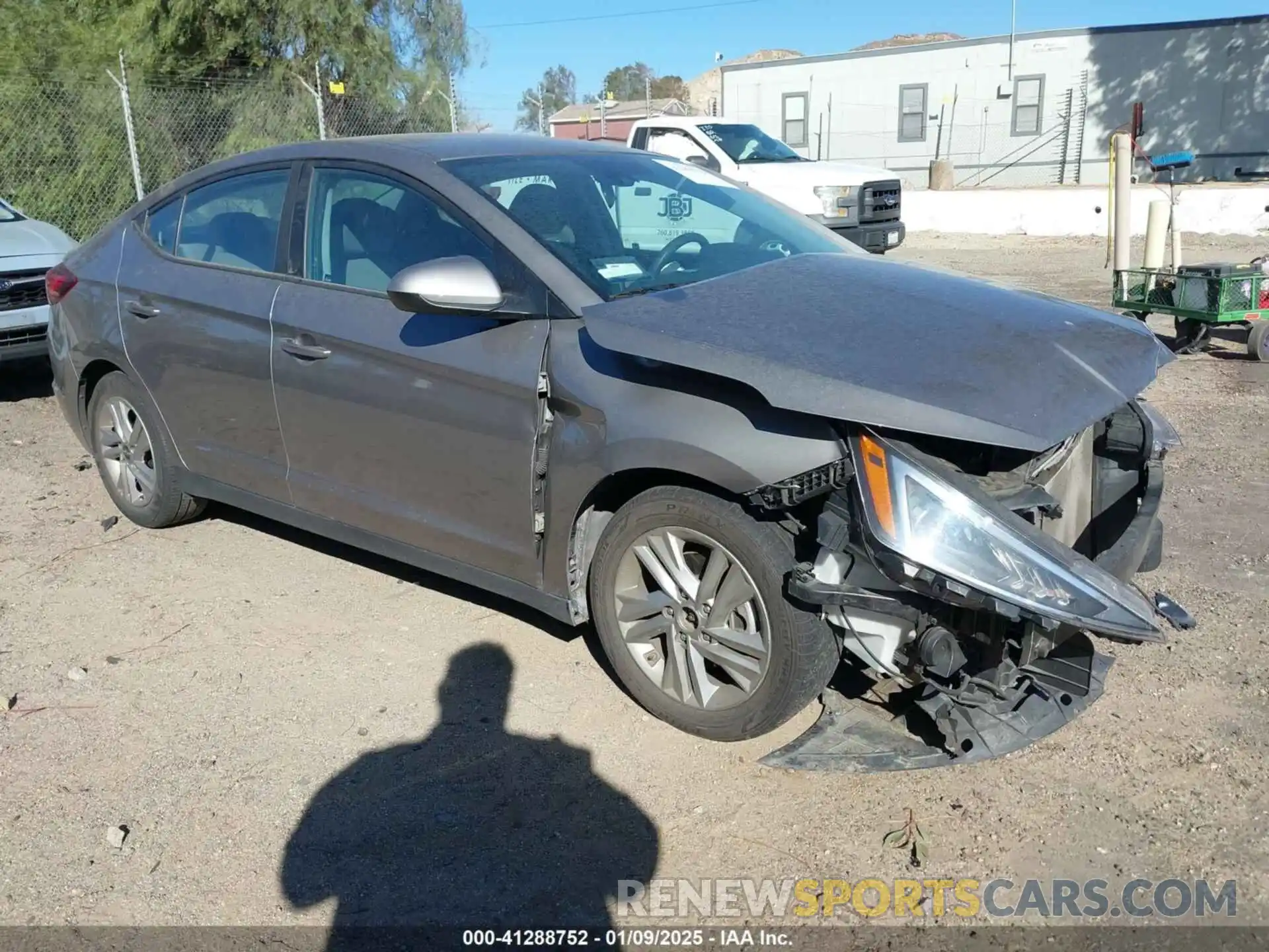 1 Photograph of a damaged car KMHD84LF9LU988437 HYUNDAI ELANTRA 2020