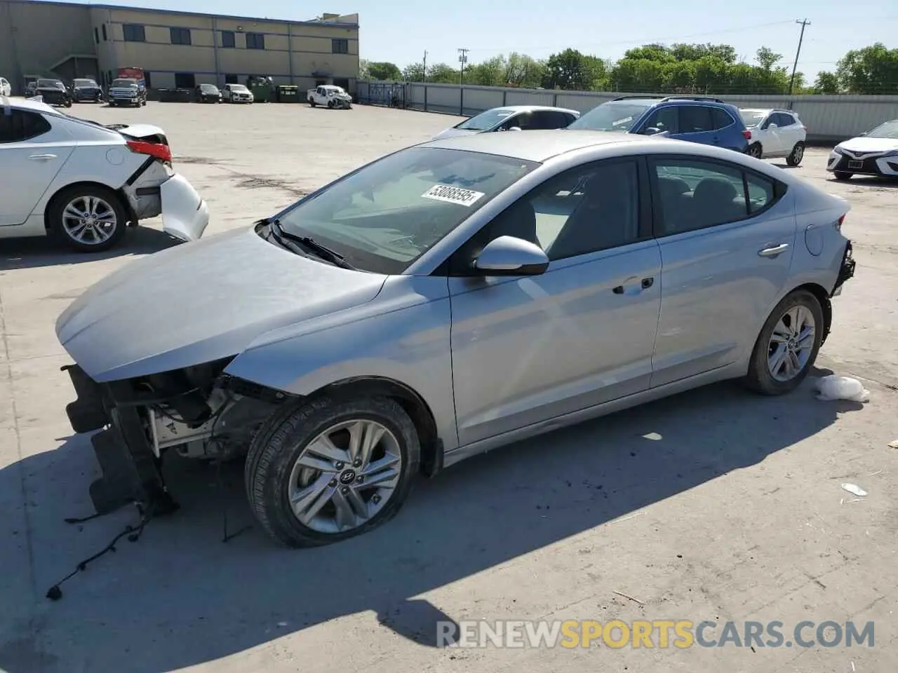 1 Photograph of a damaged car KMHD84LFXLU056571 HYUNDAI ELANTRA 2020