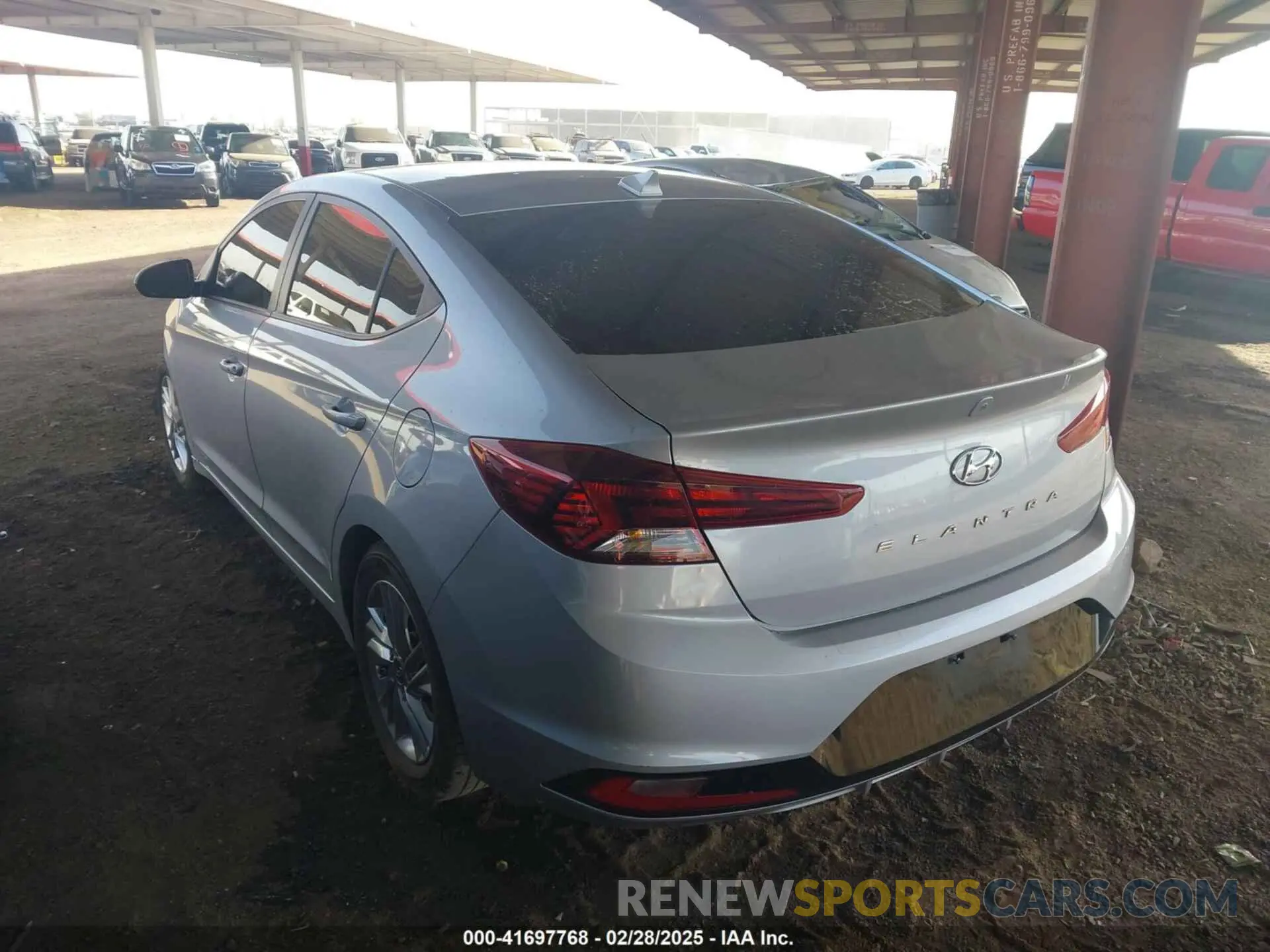 3 Photograph of a damaged car KMHD84LFXLU086010 HYUNDAI ELANTRA 2020