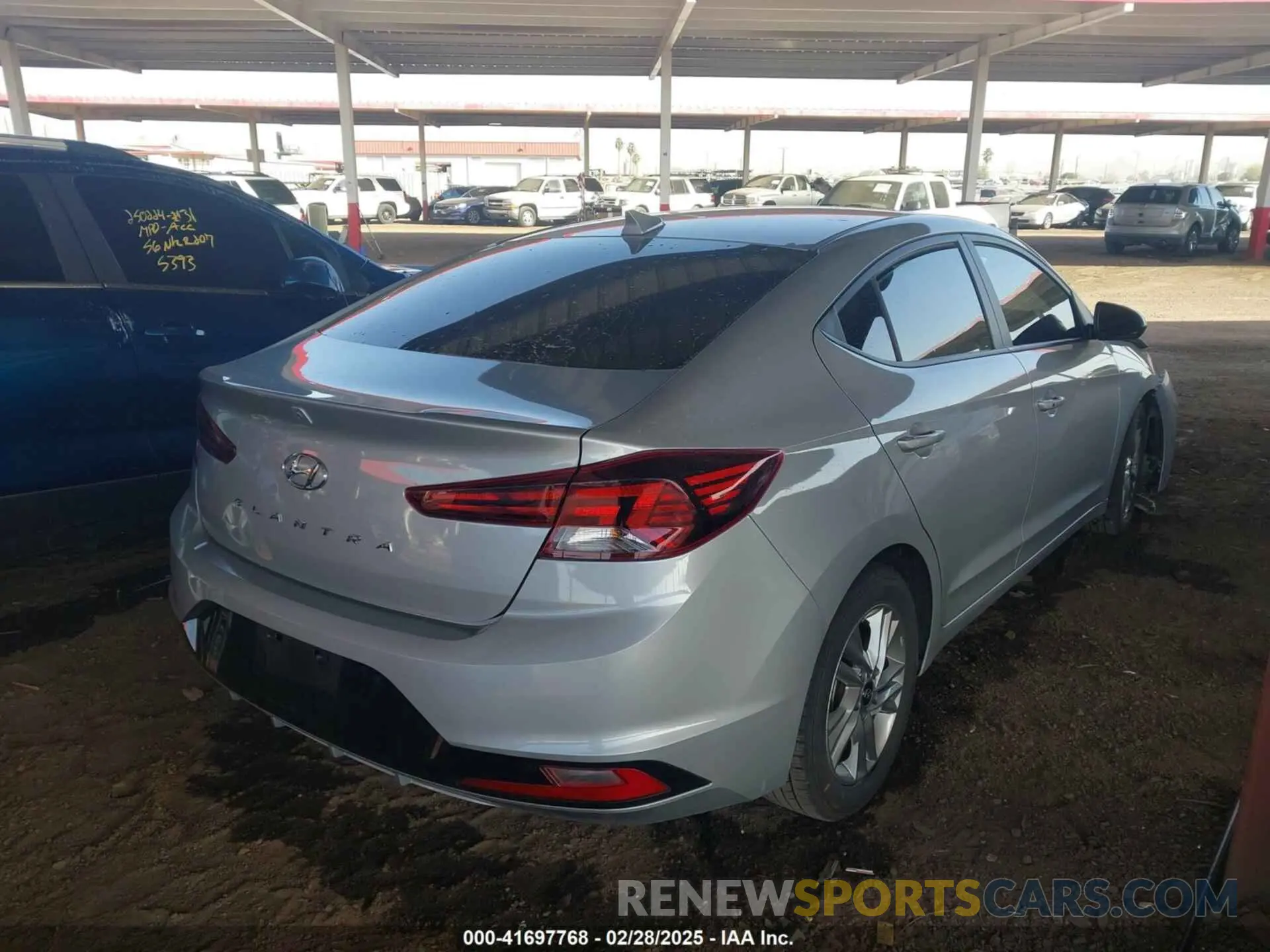 4 Photograph of a damaged car KMHD84LFXLU086010 HYUNDAI ELANTRA 2020