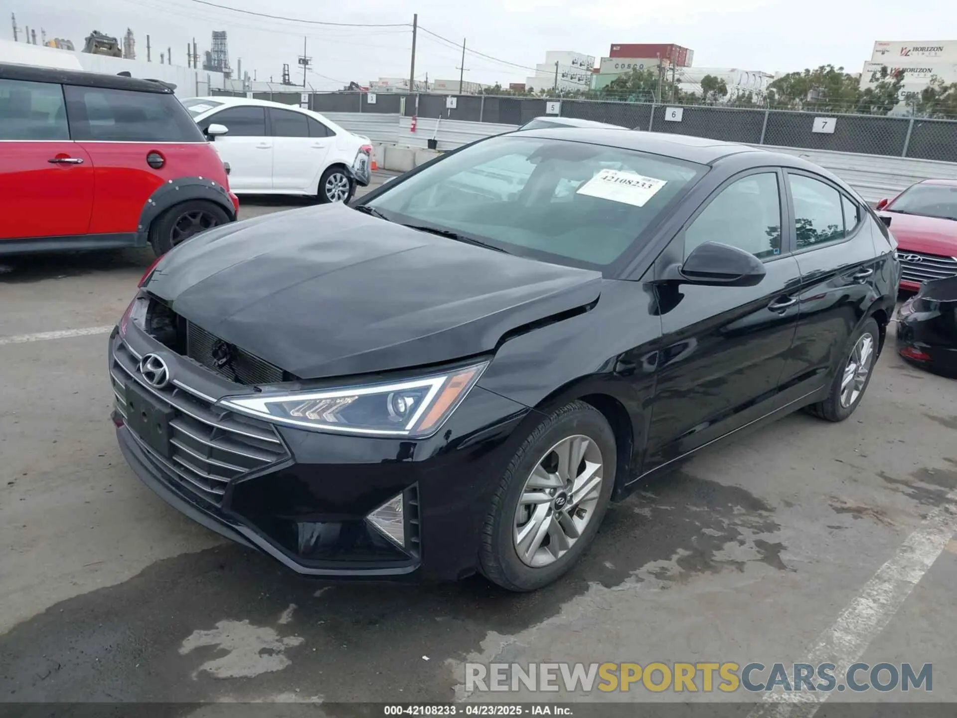 2 Photograph of a damaged car KMHD84LFXLU106756 HYUNDAI ELANTRA 2020