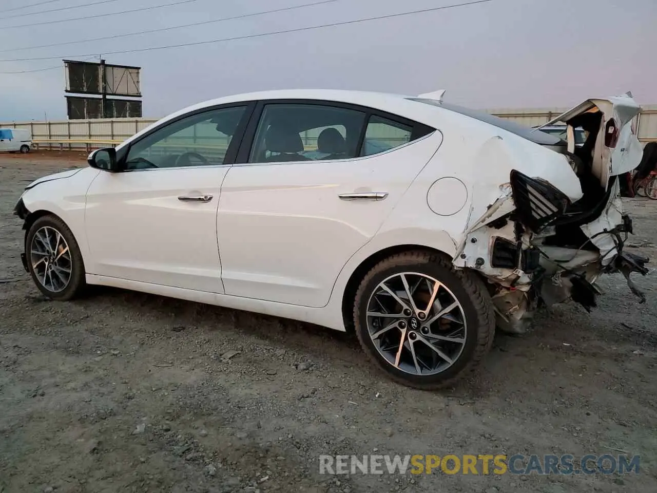 2 Photograph of a damaged car KMHD84LFXLU110421 HYUNDAI ELANTRA 2020