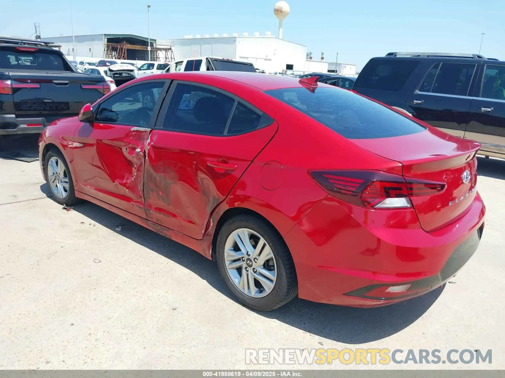 3 Photograph of a damaged car KMHD84LFXLU898021 HYUNDAI ELANTRA 2020
