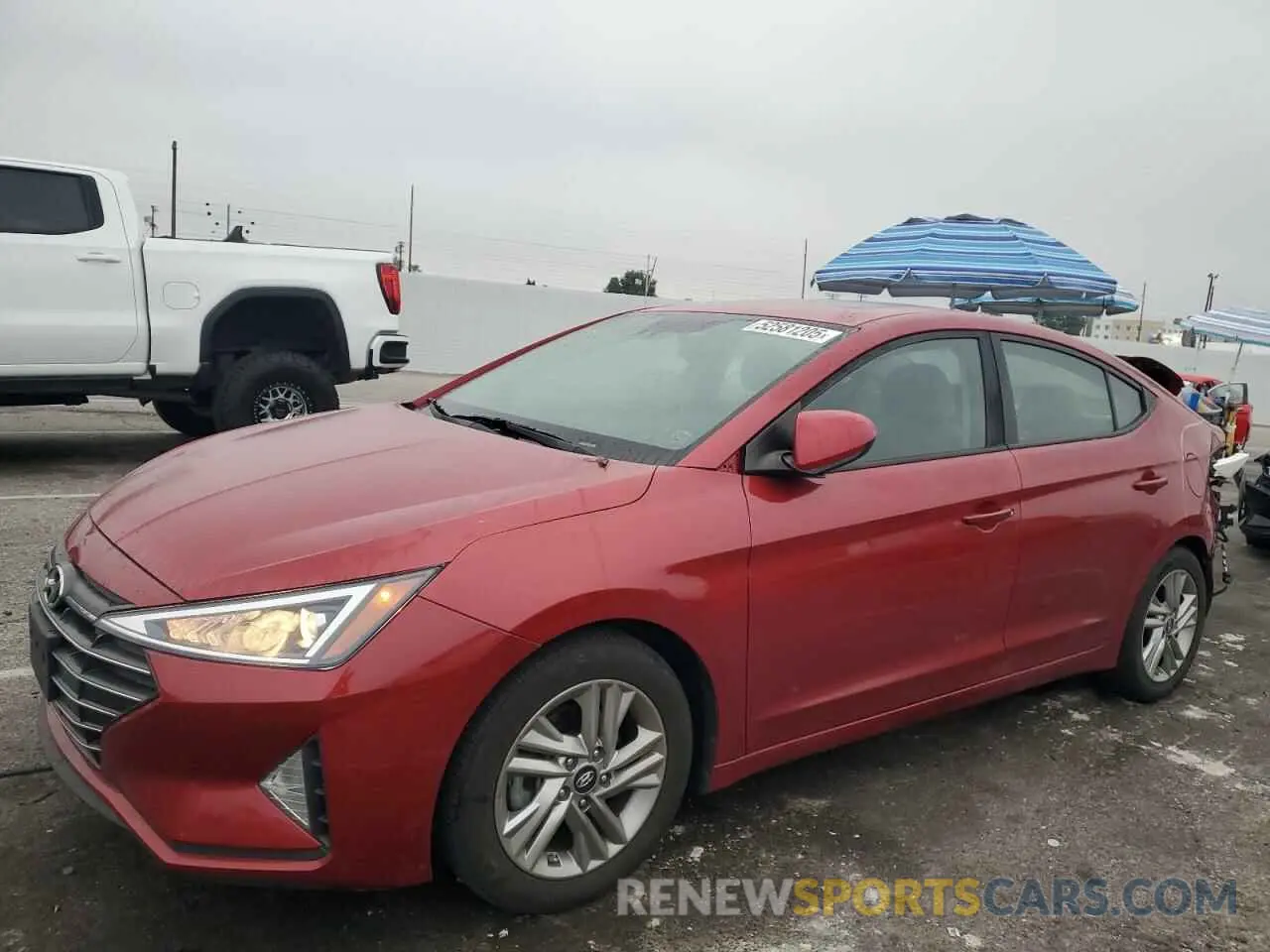 1 Photograph of a damaged car KMHD84LFXLU906795 HYUNDAI ELANTRA 2020
