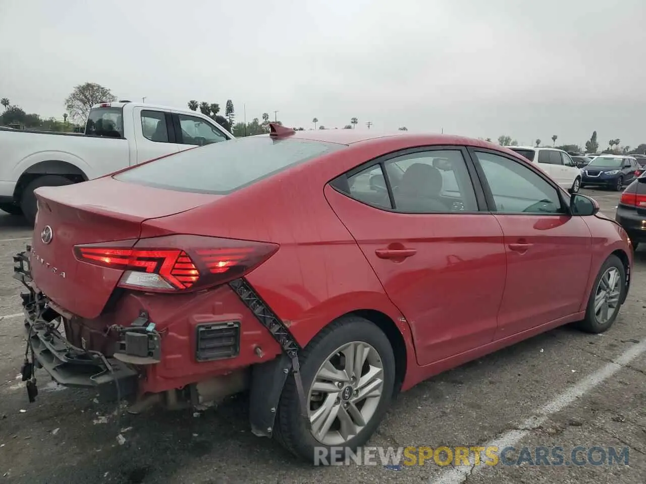 3 Photograph of a damaged car KMHD84LFXLU906795 HYUNDAI ELANTRA 2020