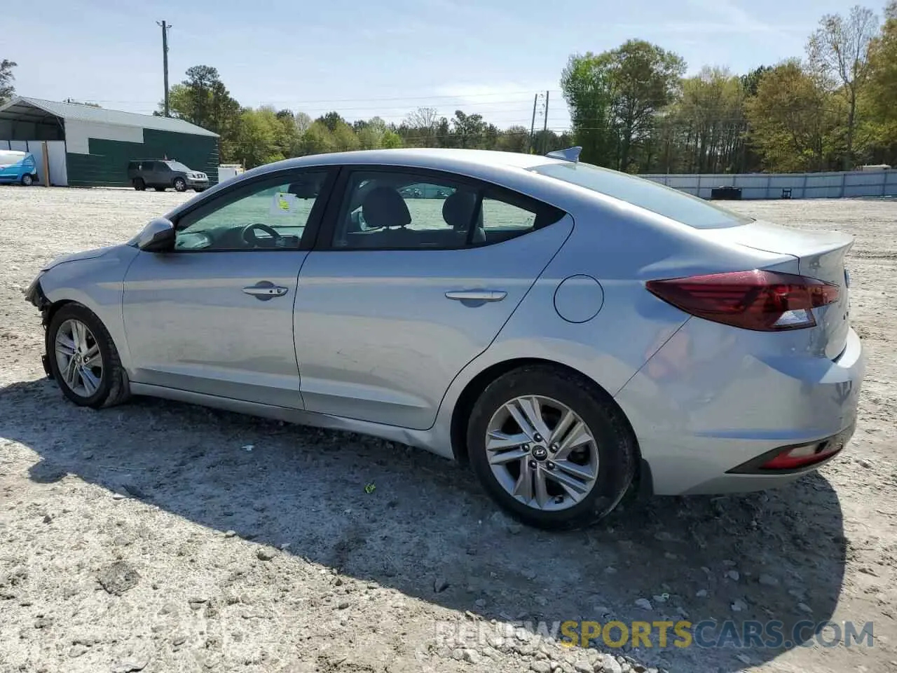 2 Photograph of a damaged car KMHD84LFXLU949761 HYUNDAI ELANTRA 2020