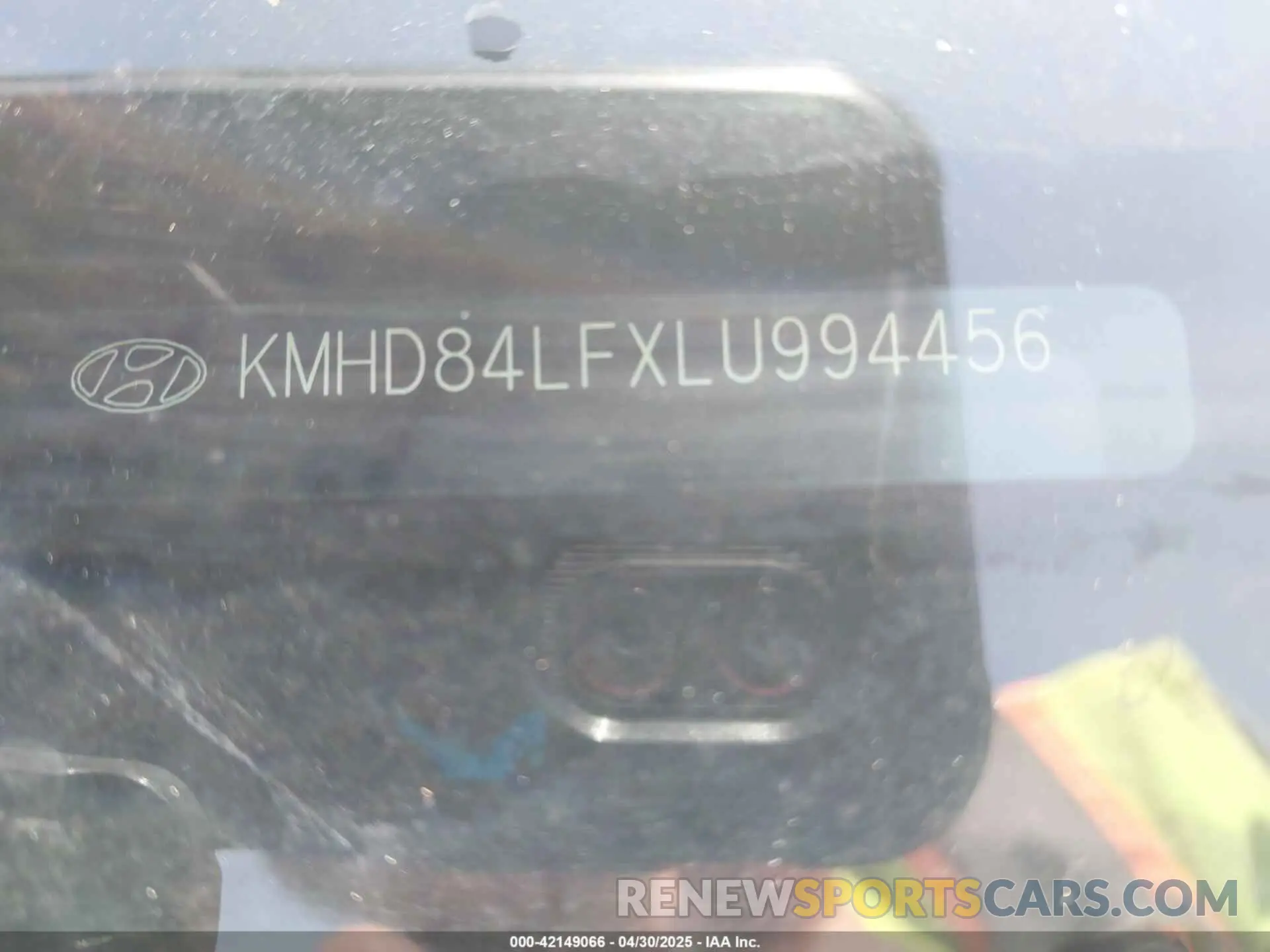 9 Photograph of a damaged car KMHD84LFXLU994456 HYUNDAI ELANTRA 2020