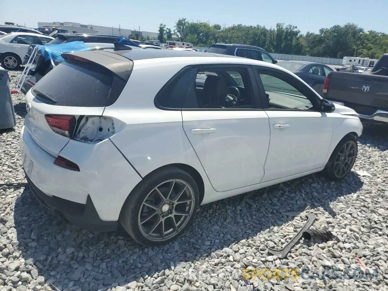 3 Photograph of a damaged car KMHH55LC7LU139266 HYUNDAI ELANTRA 2020