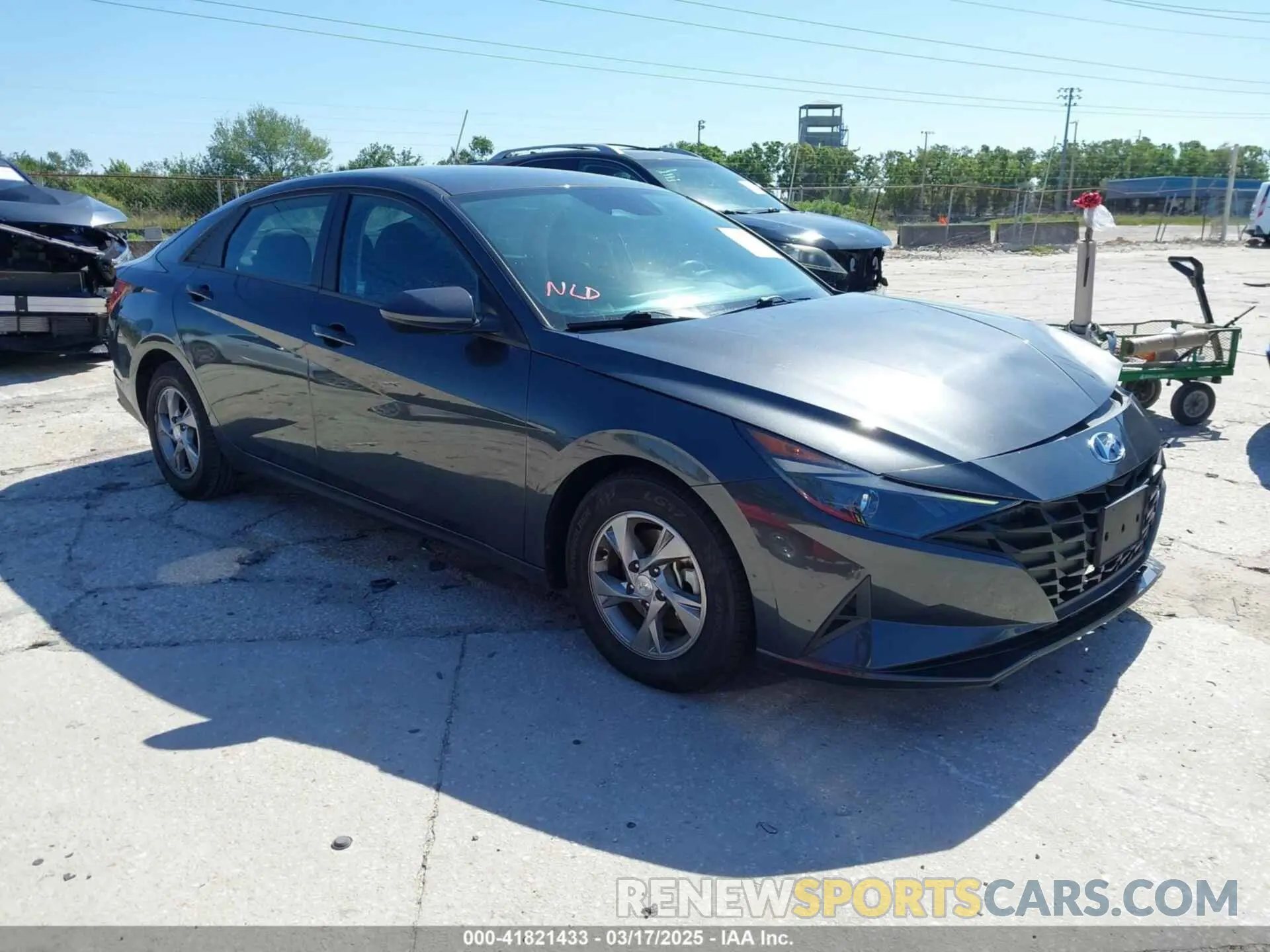 1 Photograph of a damaged car 5NPLL4AG1MH027434 HYUNDAI ELANTRA 2021