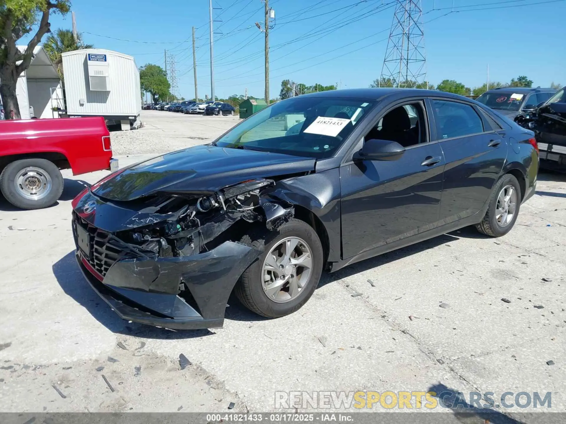 2 Photograph of a damaged car 5NPLL4AG1MH027434 HYUNDAI ELANTRA 2021