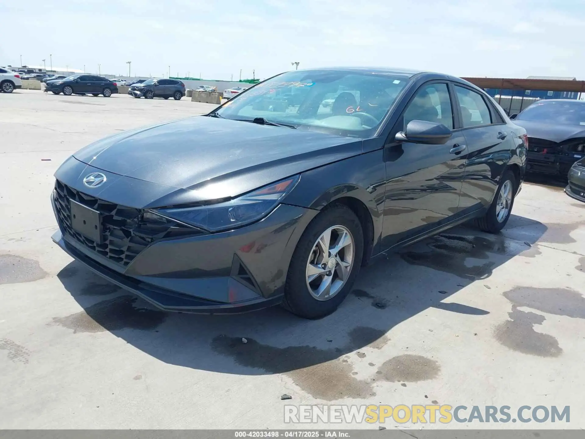 2 Photograph of a damaged car 5NPLL4AG2MH037406 HYUNDAI ELANTRA 2021