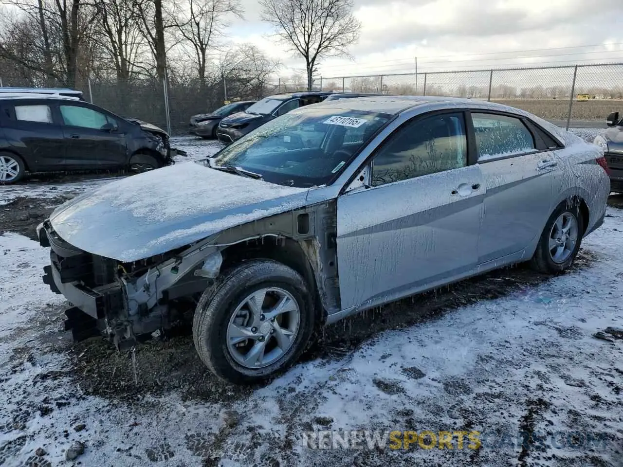 1 Photograph of a damaged car 5NPLL4AG2MH052097 HYUNDAI ELANTRA 2021