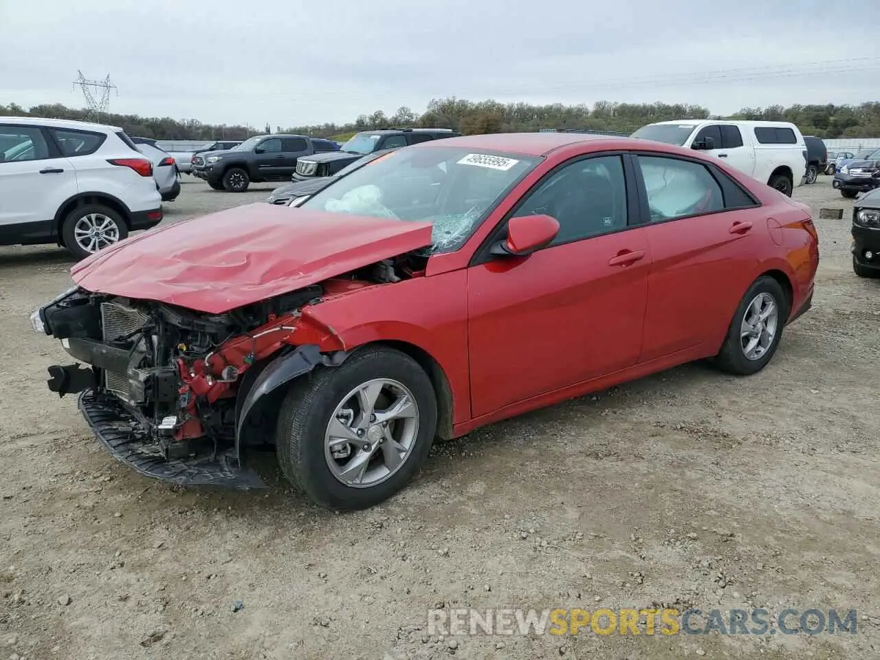 1 Photograph of a damaged car 5NPLL4AG3MH011347 HYUNDAI ELANTRA 2021