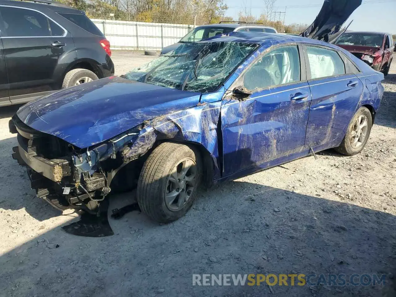 1 Photograph of a damaged car 5NPLL4AG3MH014894 HYUNDAI ELANTRA 2021