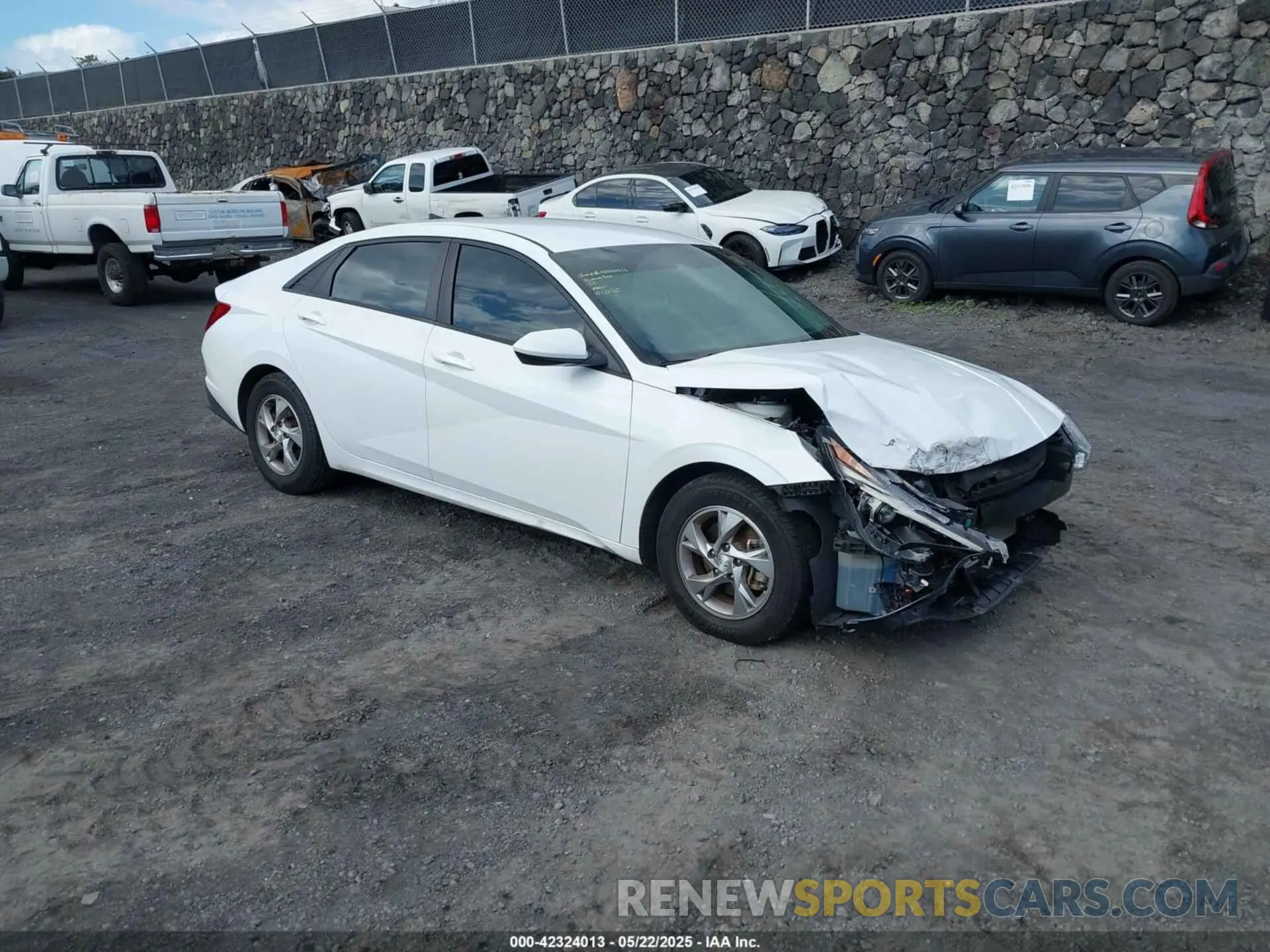 1 Photograph of a damaged car 5NPLL4AG3MH015723 HYUNDAI ELANTRA 2021