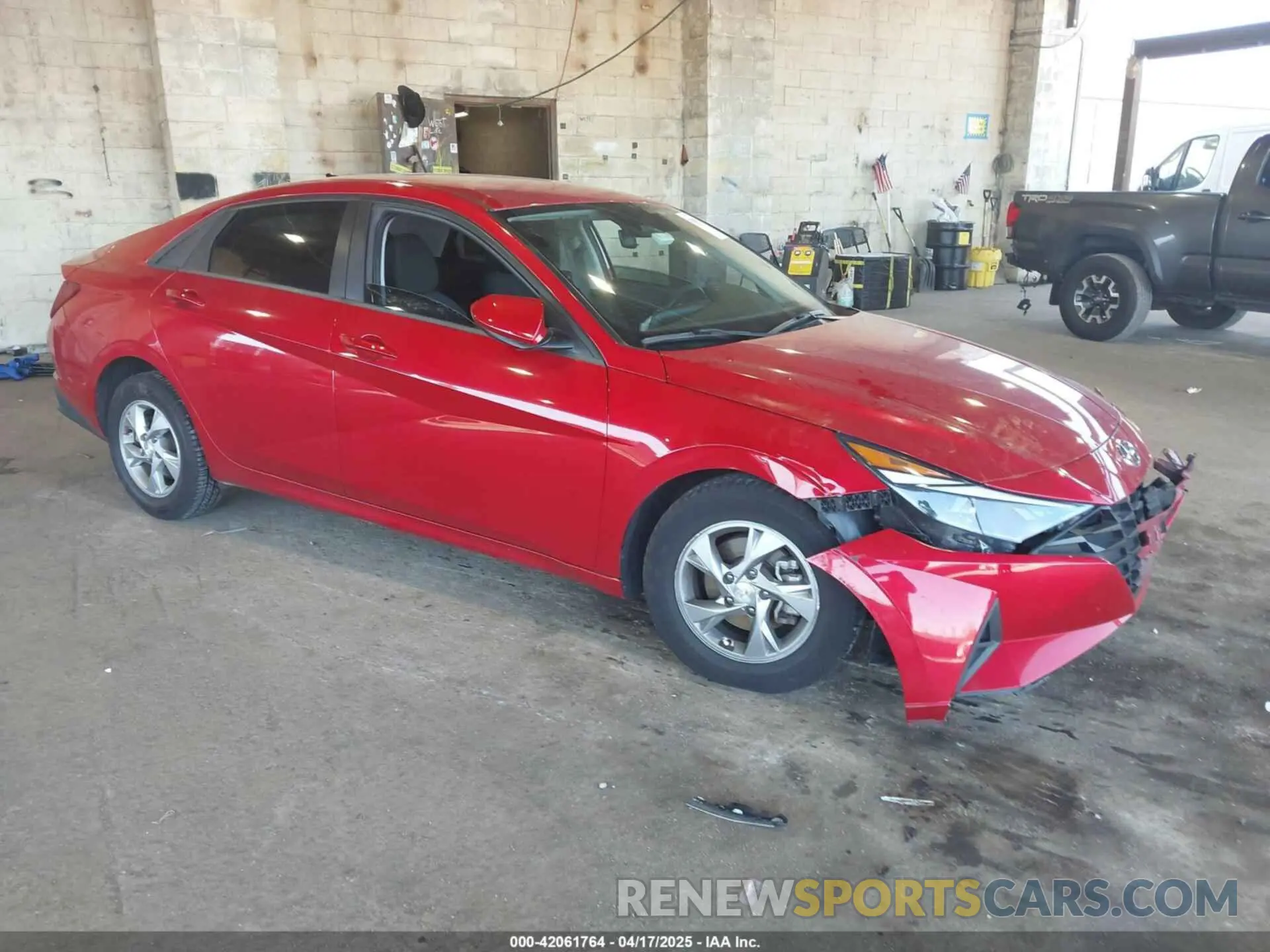 1 Photograph of a damaged car 5NPLL4AG4MH050383 HYUNDAI ELANTRA 2021
