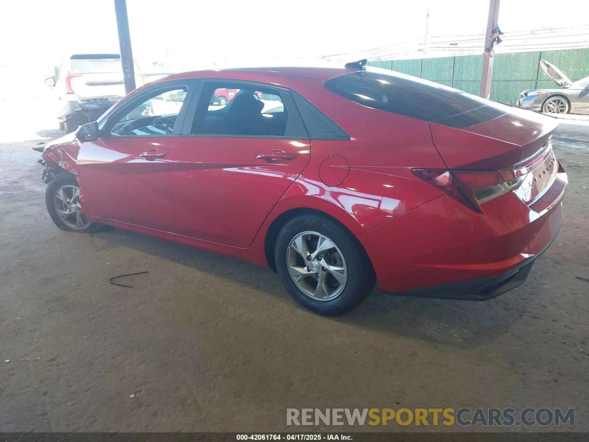 3 Photograph of a damaged car 5NPLL4AG4MH050383 HYUNDAI ELANTRA 2021