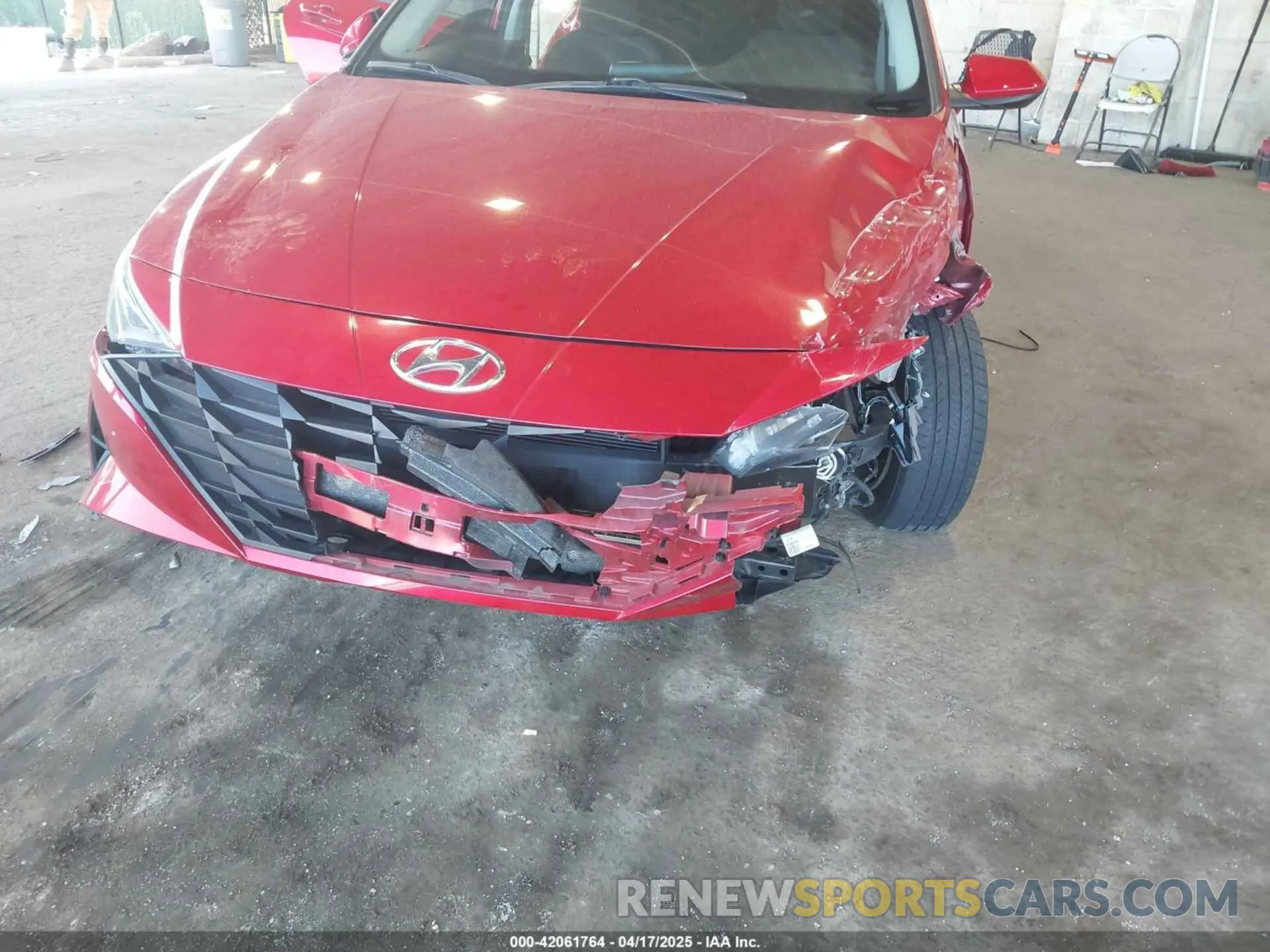 6 Photograph of a damaged car 5NPLL4AG4MH050383 HYUNDAI ELANTRA 2021