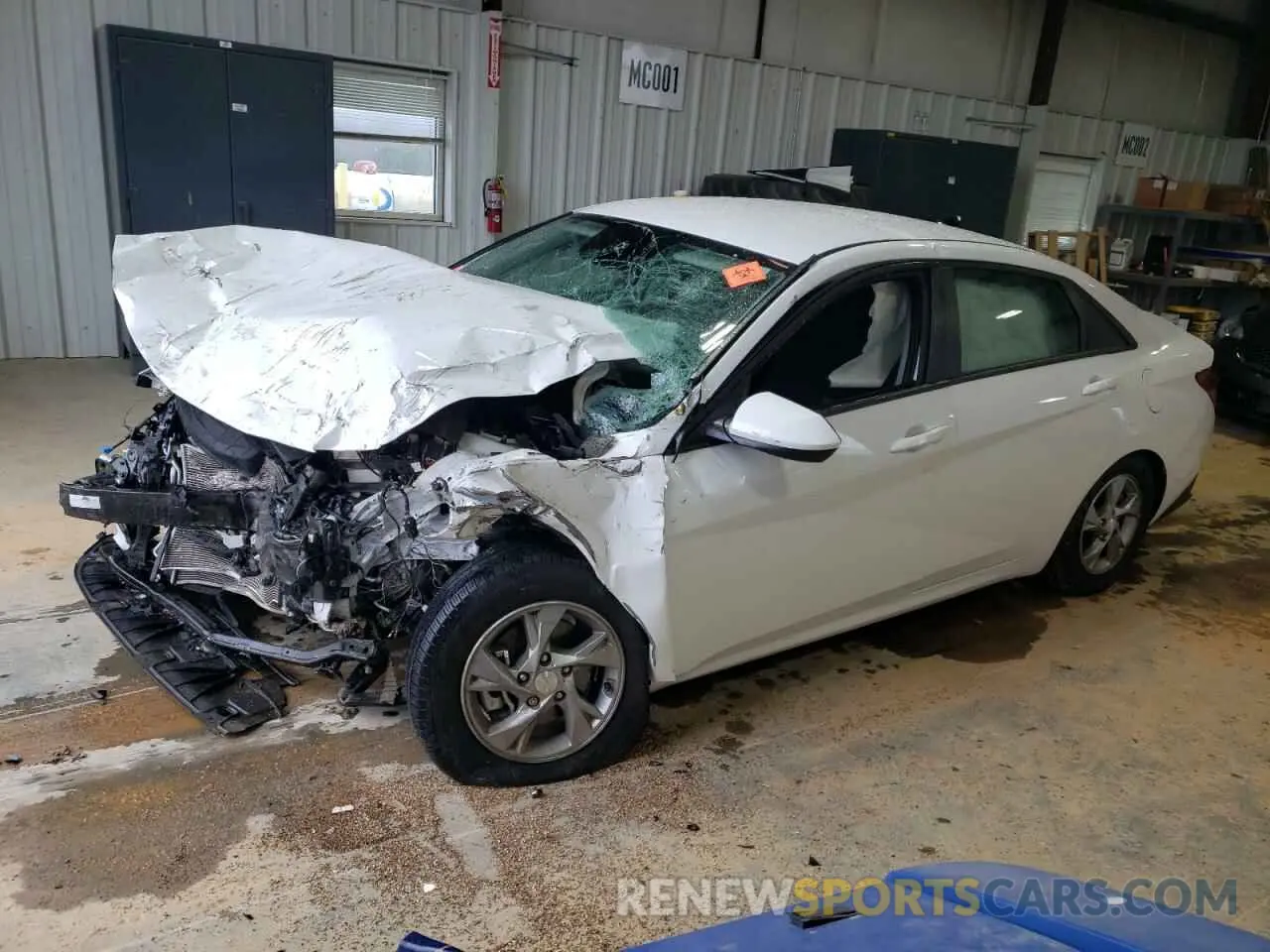 1 Photograph of a damaged car 5NPLL4AG5MH050683 HYUNDAI ELANTRA 2021