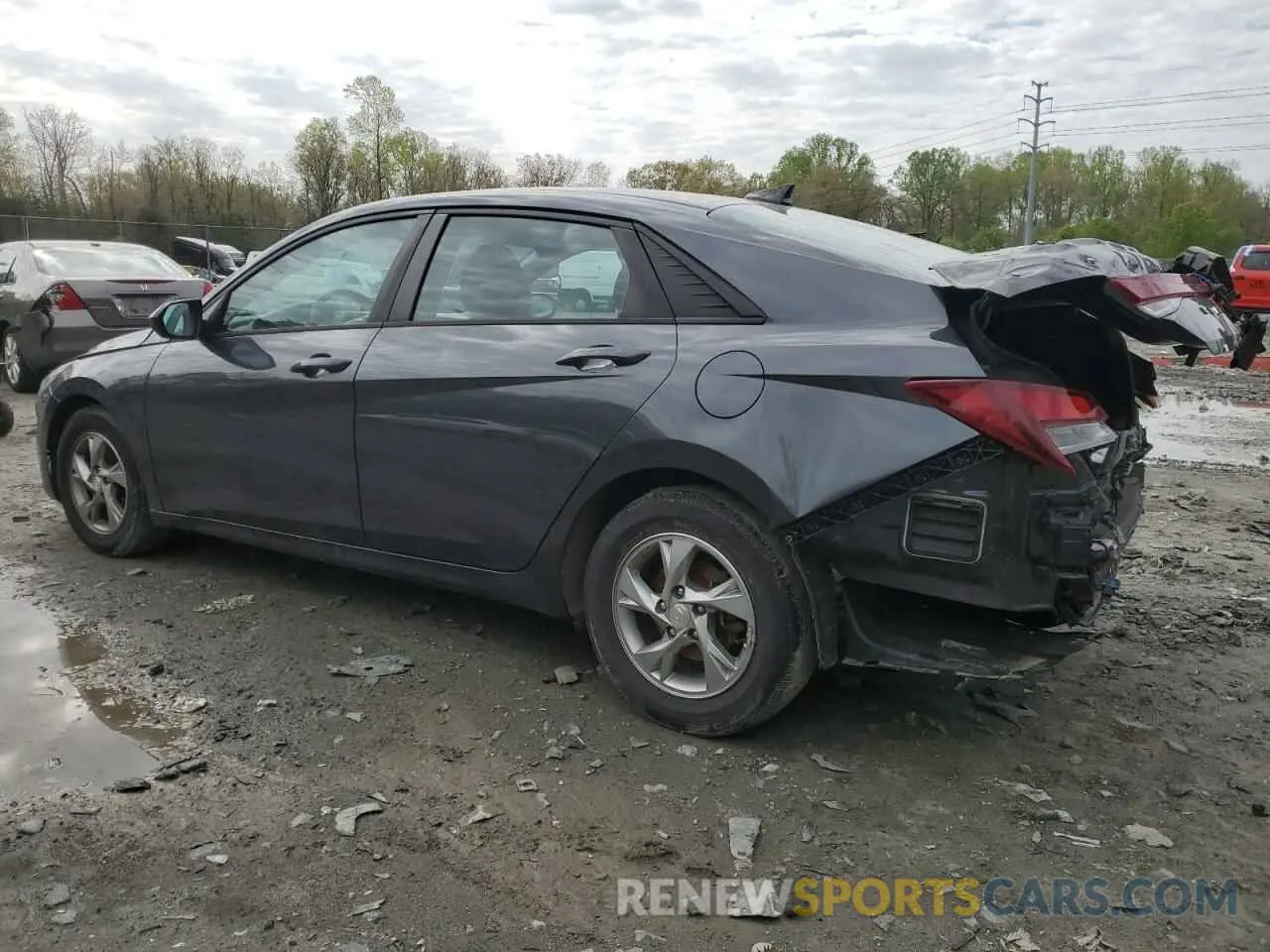 2 Photograph of a damaged car 5NPLL4AG7MH016776 HYUNDAI ELANTRA 2021