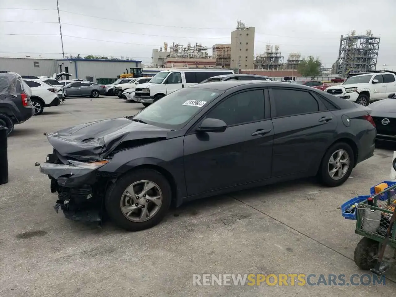 1 Photograph of a damaged car 5NPLL4AG7MH050880 HYUNDAI ELANTRA 2021