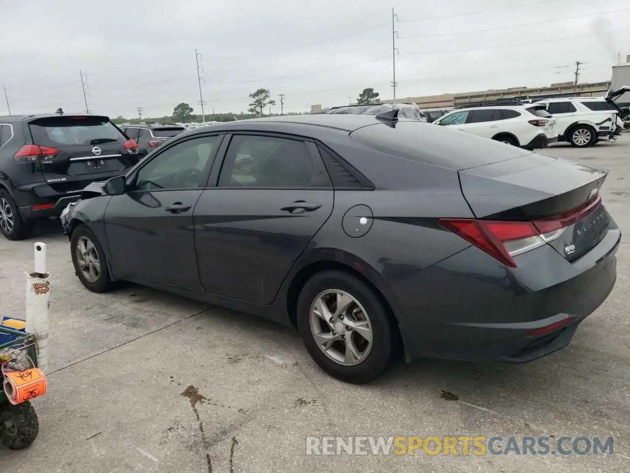 2 Photograph of a damaged car 5NPLL4AG7MH050880 HYUNDAI ELANTRA 2021