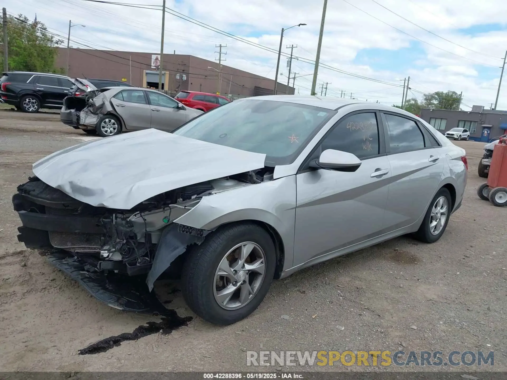 2 Photograph of a damaged car 5NPLL4AG8MH021582 HYUNDAI ELANTRA 2021