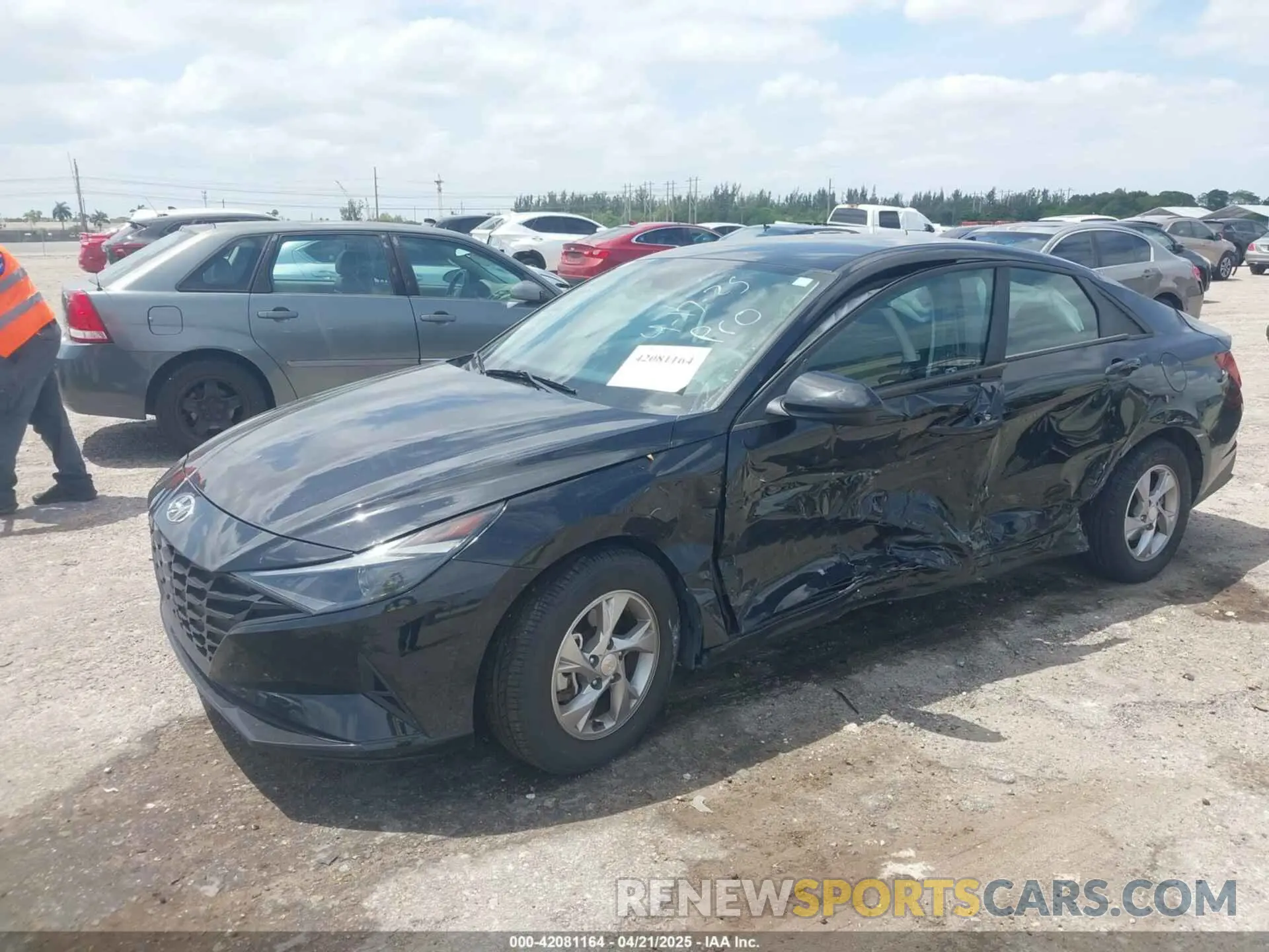 2 Photograph of a damaged car 5NPLL4AG8MH037152 HYUNDAI ELANTRA 2021