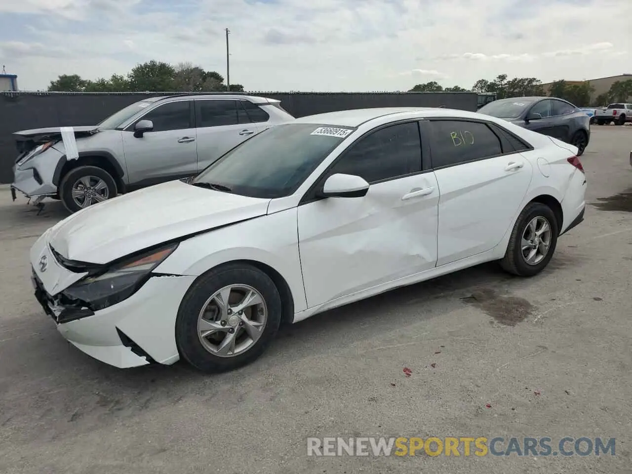 1 Photograph of a damaged car 5NPLL4AG8MH040052 HYUNDAI ELANTRA 2021