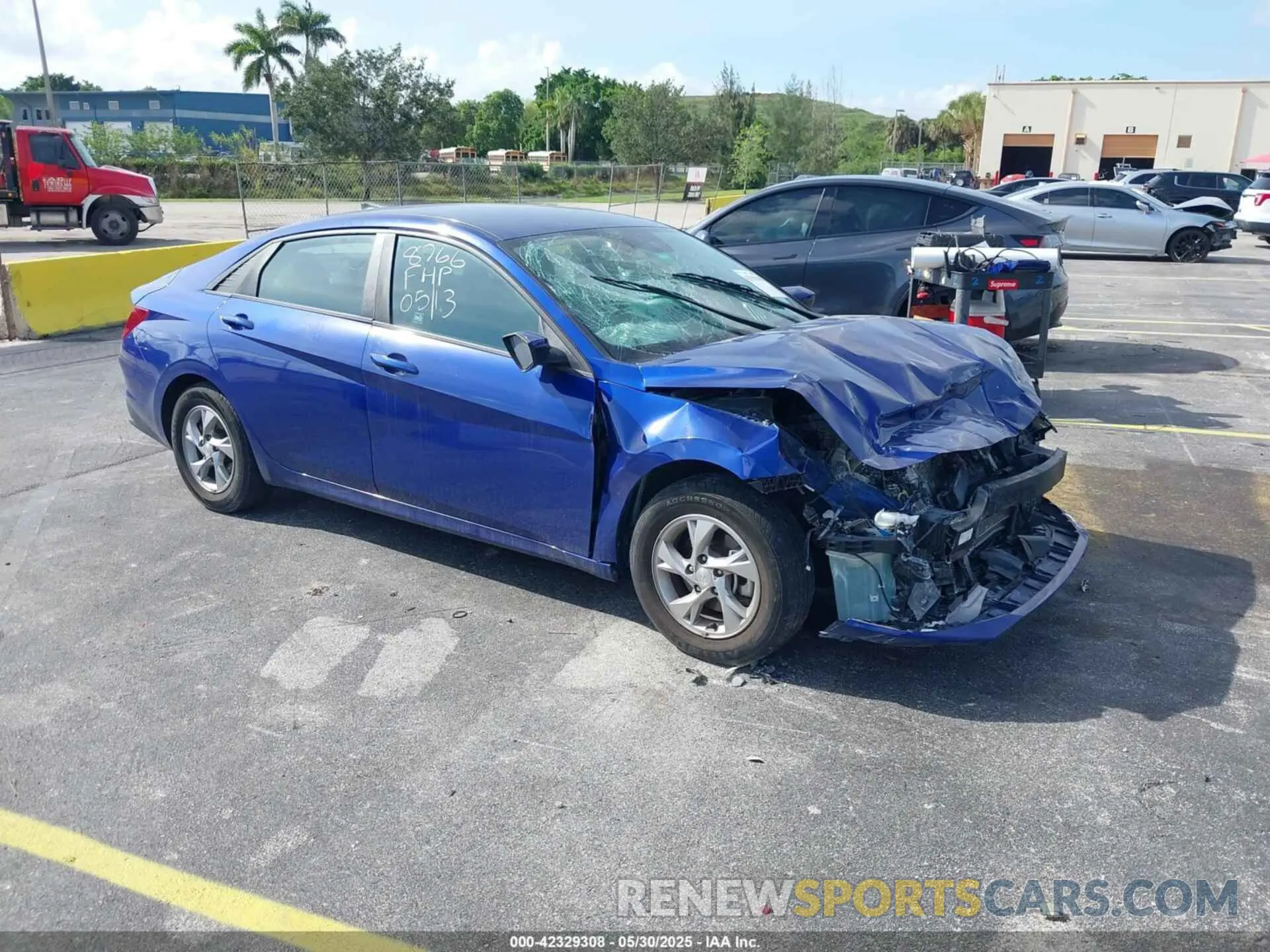 1 Photograph of a damaged car 5NPLL4AG9MH028766 HYUNDAI ELANTRA 2021