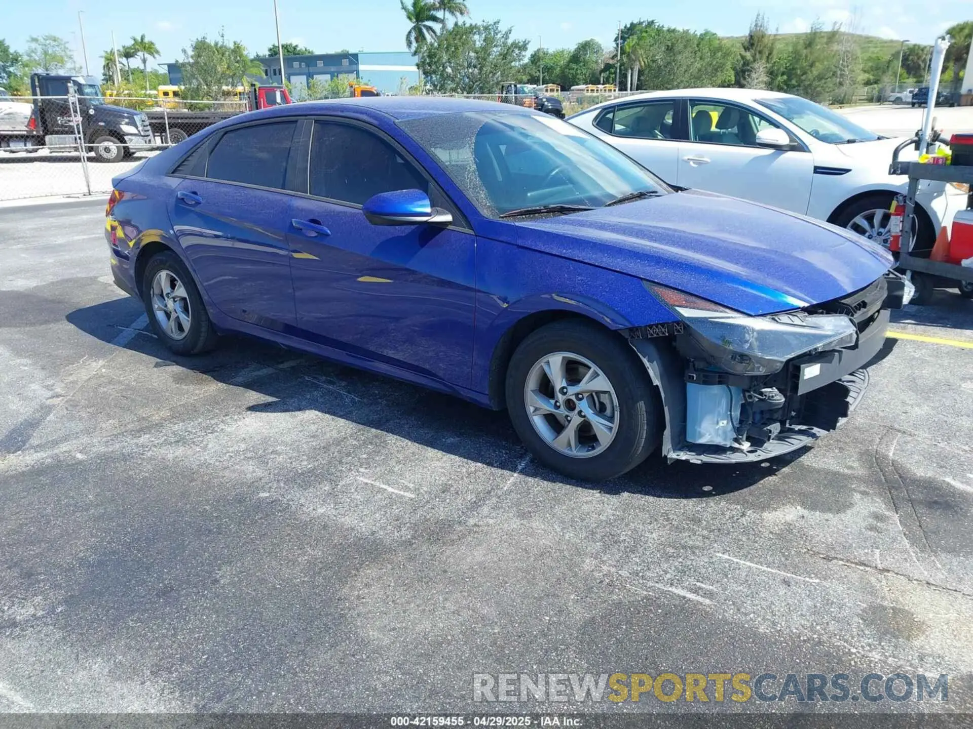 1 Photograph of a damaged car 5NPLL4AG9MH035488 HYUNDAI ELANTRA 2021