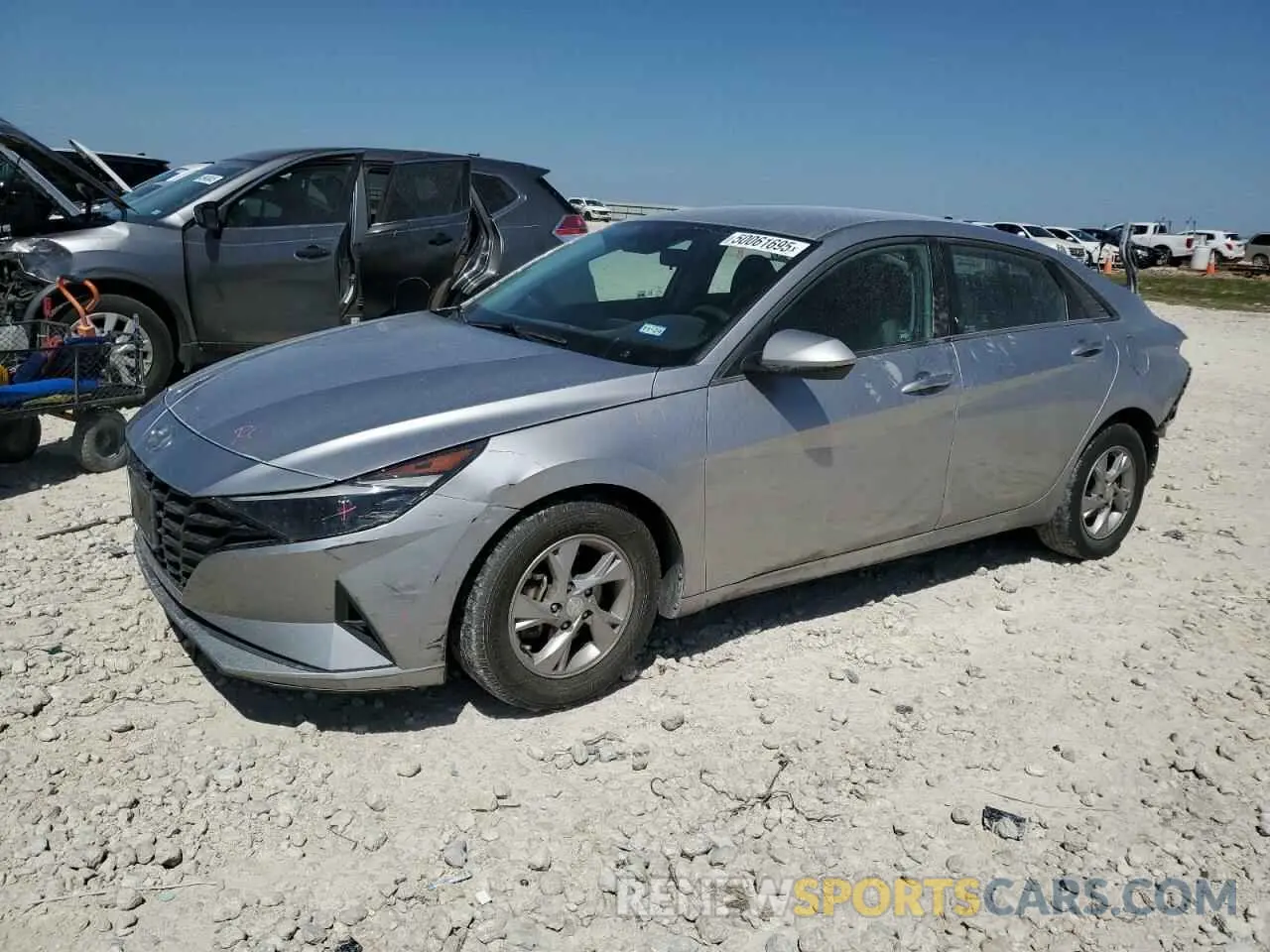 1 Photograph of a damaged car 5NPLL4AG9MH036138 HYUNDAI ELANTRA 2021