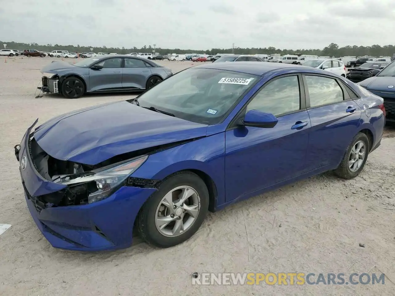 1 Photograph of a damaged car 5NPLL4AG9MH049522 HYUNDAI ELANTRA 2021