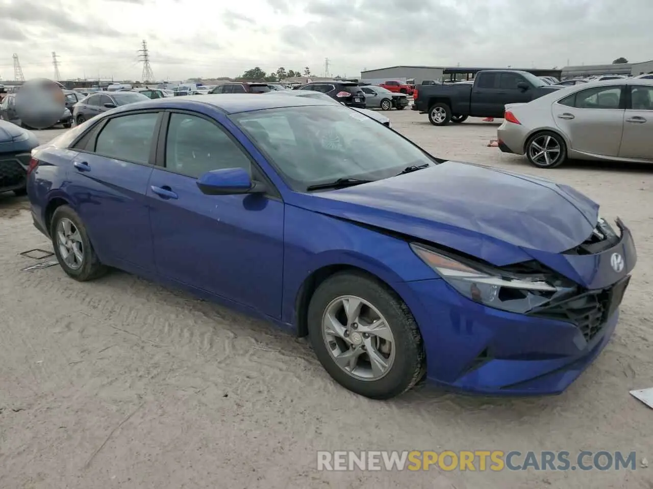 4 Photograph of a damaged car 5NPLL4AG9MH049522 HYUNDAI ELANTRA 2021