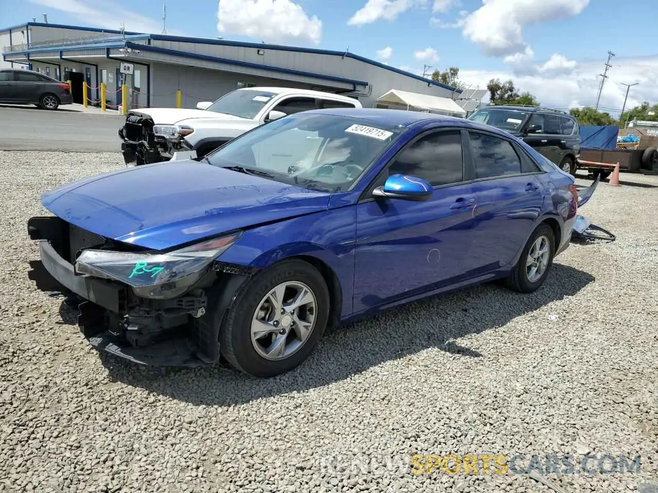 1 Photograph of a damaged car 5NPLL4AGXMH026069 HYUNDAI ELANTRA 2021
