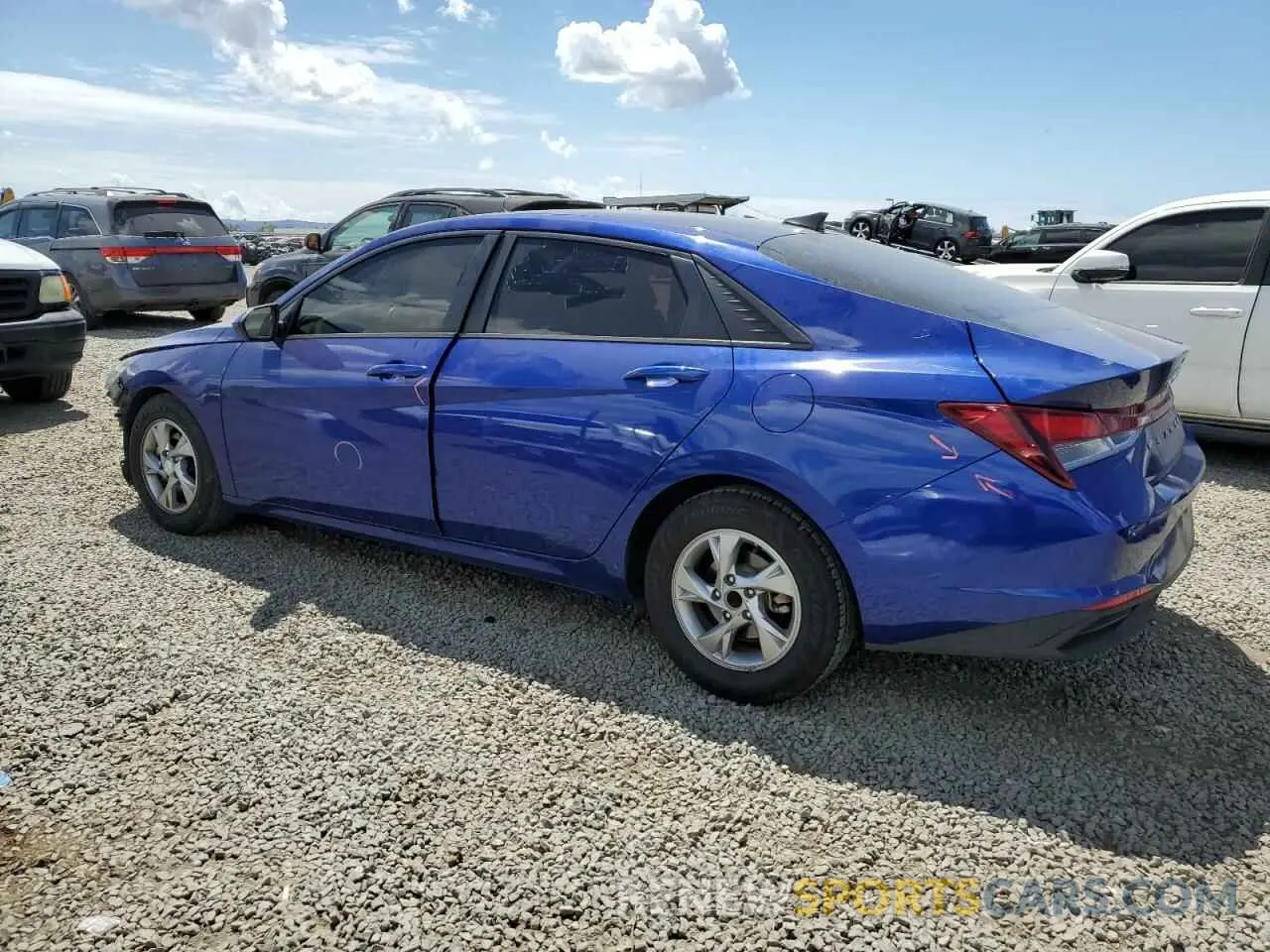 2 Photograph of a damaged car 5NPLL4AGXMH026069 HYUNDAI ELANTRA 2021