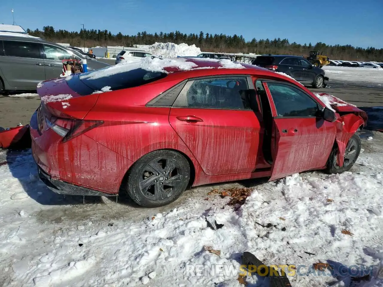 3 Photograph of a damaged car 5NPLM4AG0MH019466 HYUNDAI ELANTRA 2021