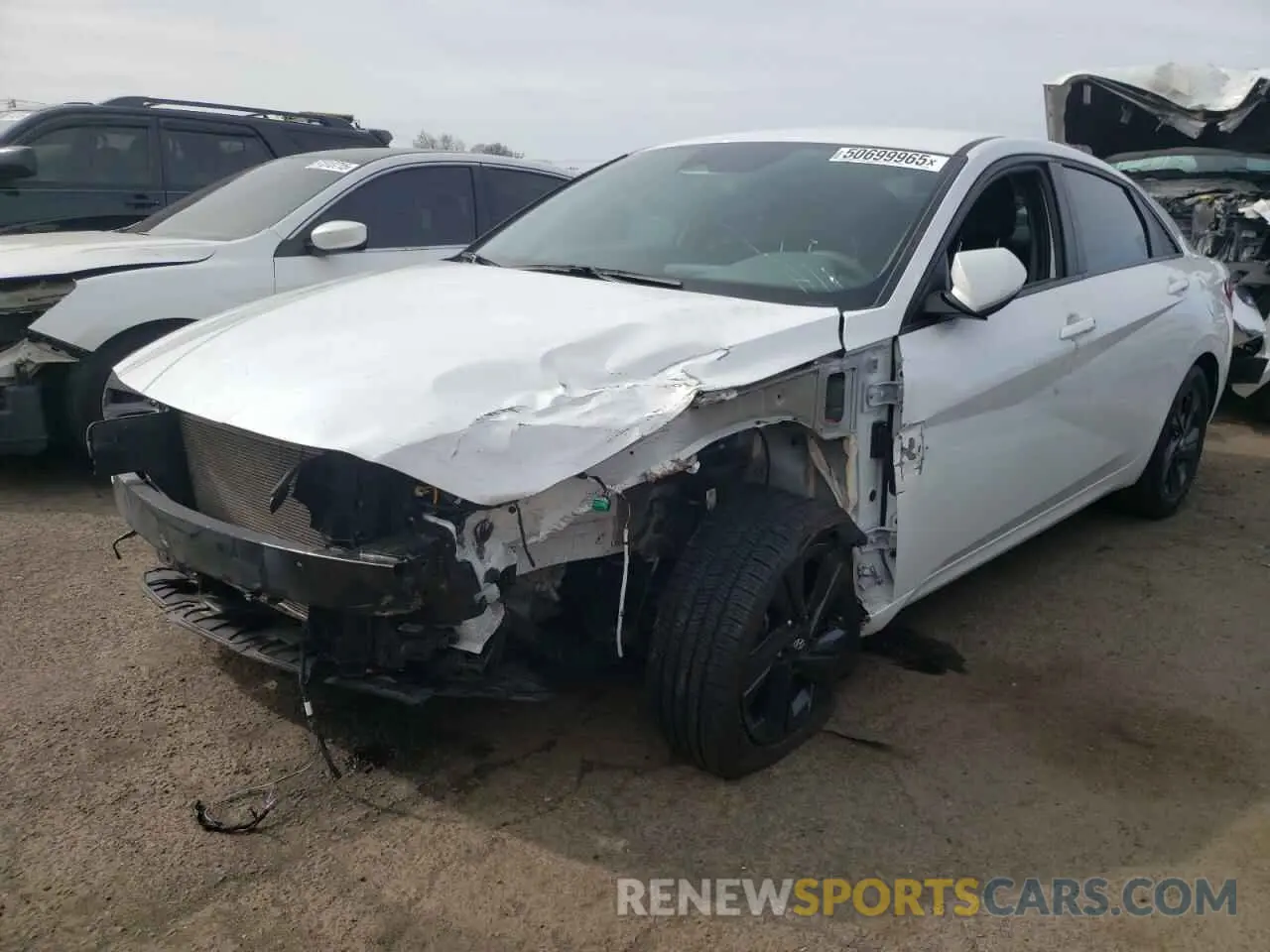 1 Photograph of a damaged car 5NPLM4AG0MH035036 HYUNDAI ELANTRA 2021