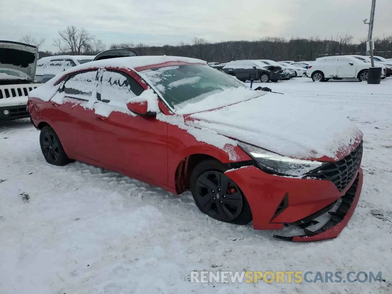 4 Photograph of a damaged car 5NPLM4AG1MH006418 HYUNDAI ELANTRA 2021